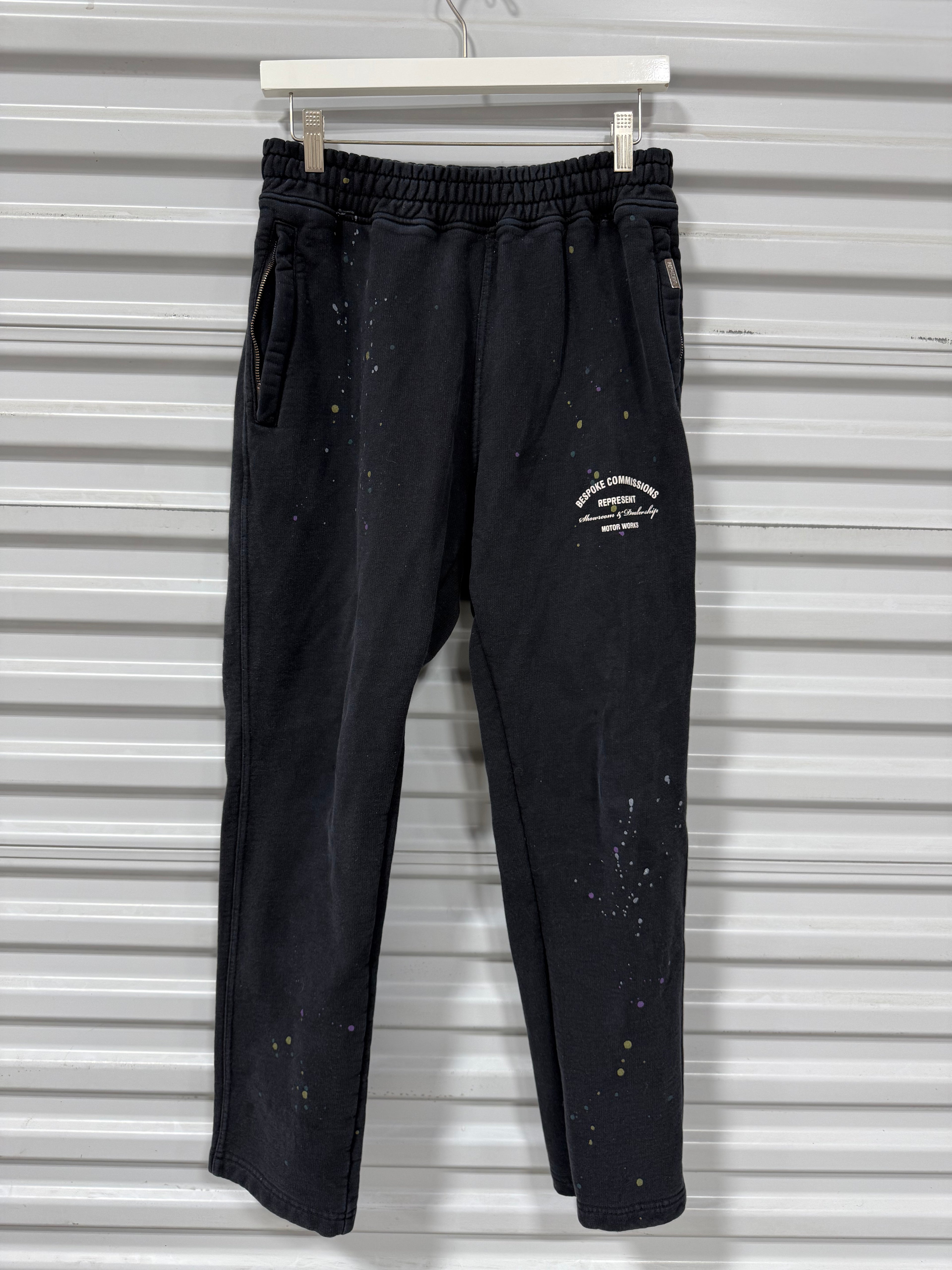 Represent Sweats Black/Paint Splatter Sz M