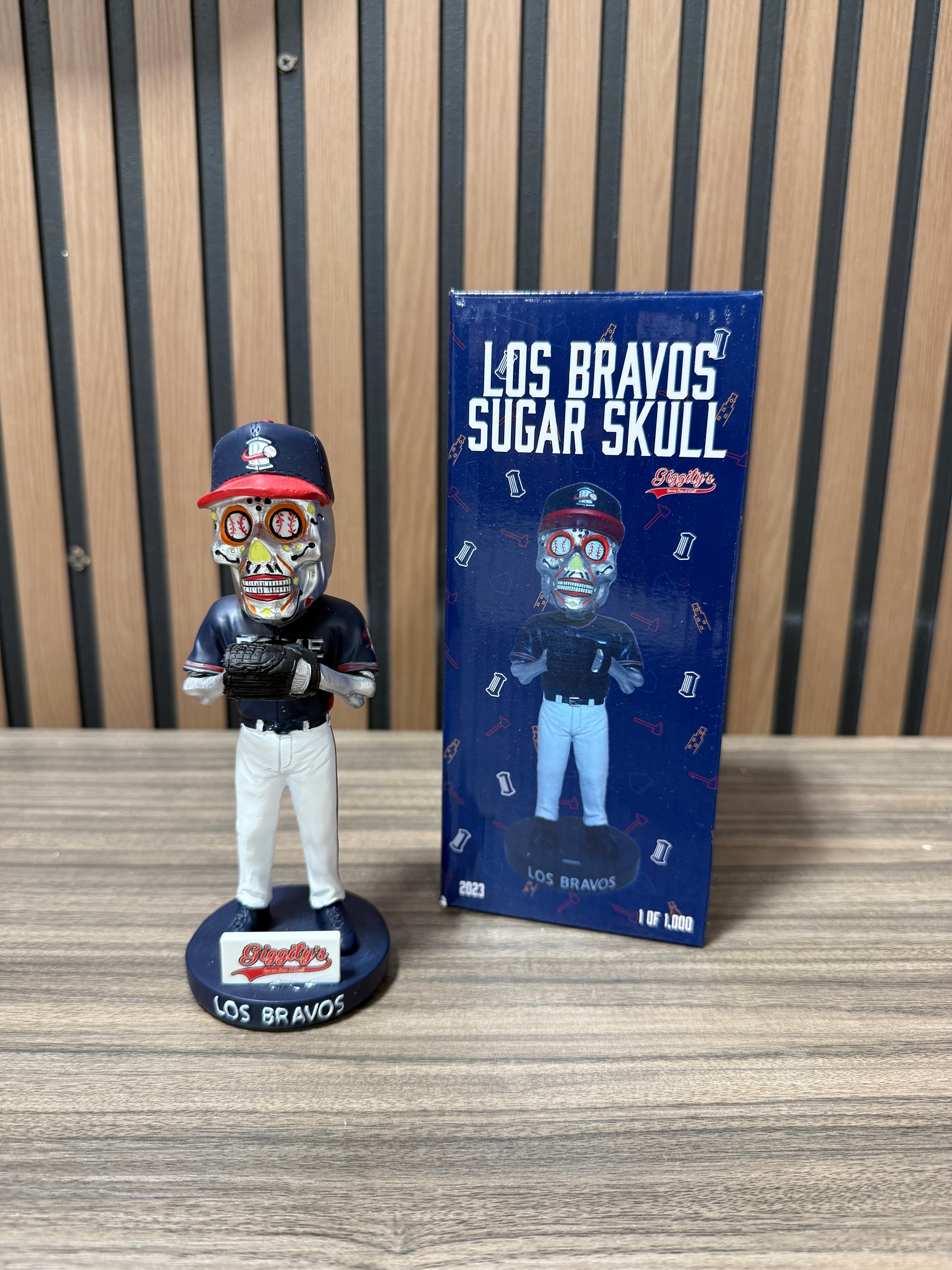 Sugar Skull Rome Braves Los Bravos 2023 Bobblehead Atlanta Braves SGA