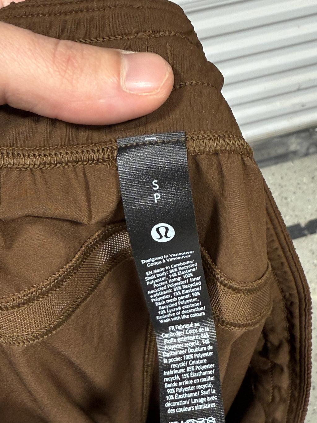 Lulu Lemon Shorts Brown Sz S
