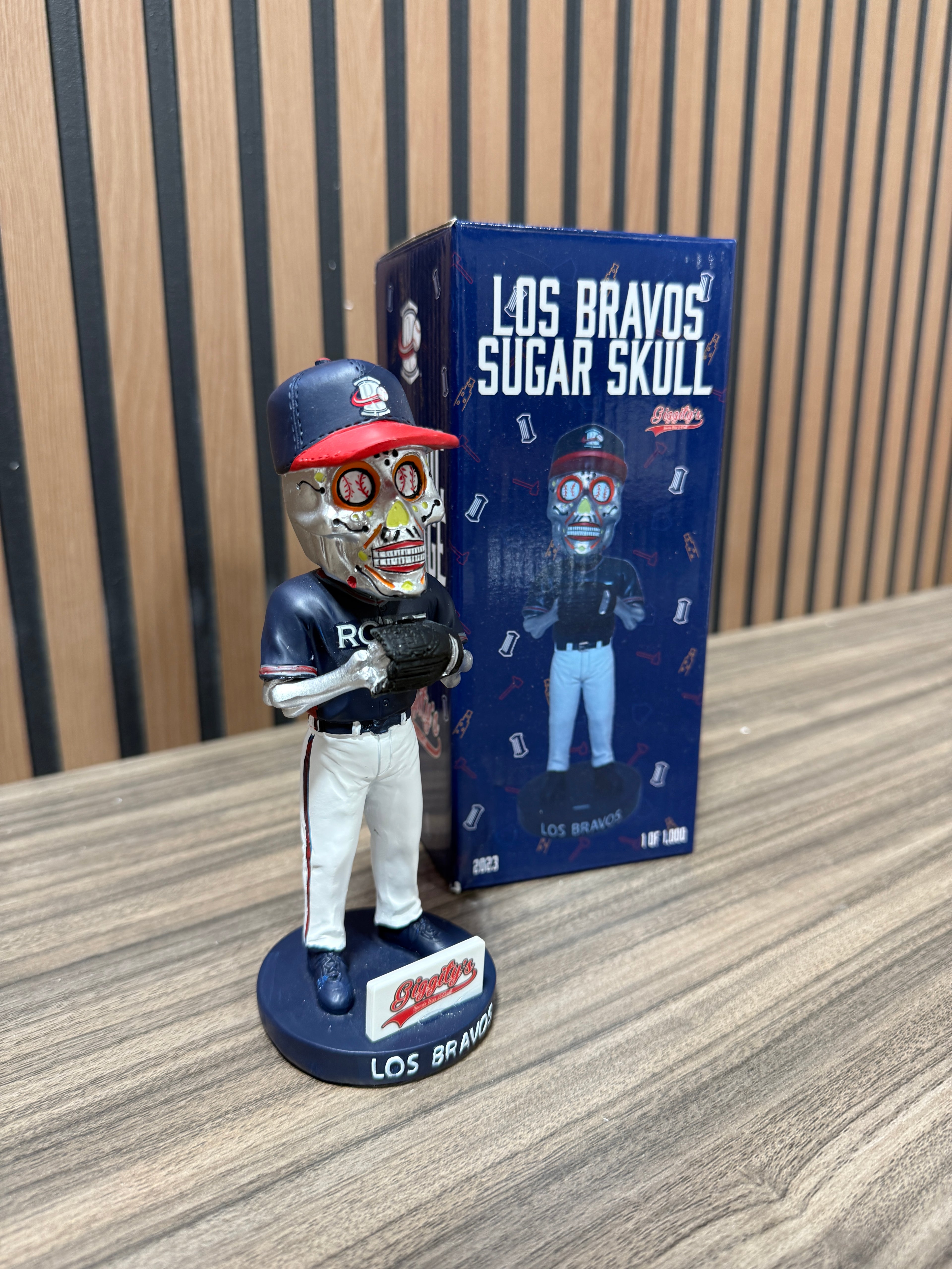Sugar Skull Rome Braves Los Bravos 2023 Bobblehead Atlanta Braves SGA