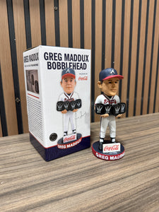 New Atlanta Braves Greg Maddux Cy Young Big 3 Series Bobblehead SGA
