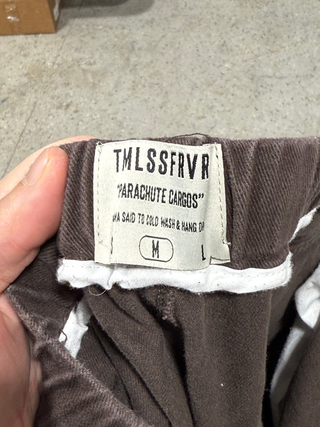 TMLSSFRVR Parachute Cargo Pants Sz M