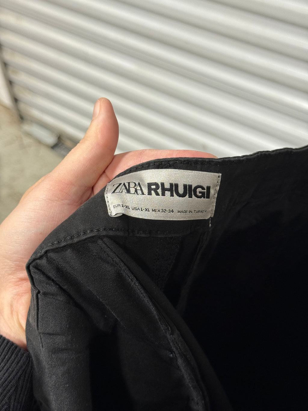 Zara Rhuigi Cargo Pants Black Sz L/XL