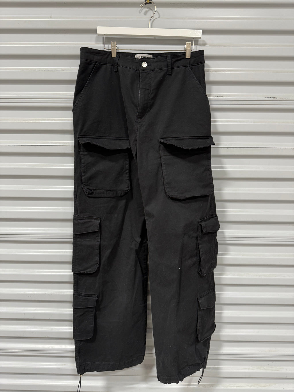Zara Rhuigi Cargo Pants Black Sz L/XL