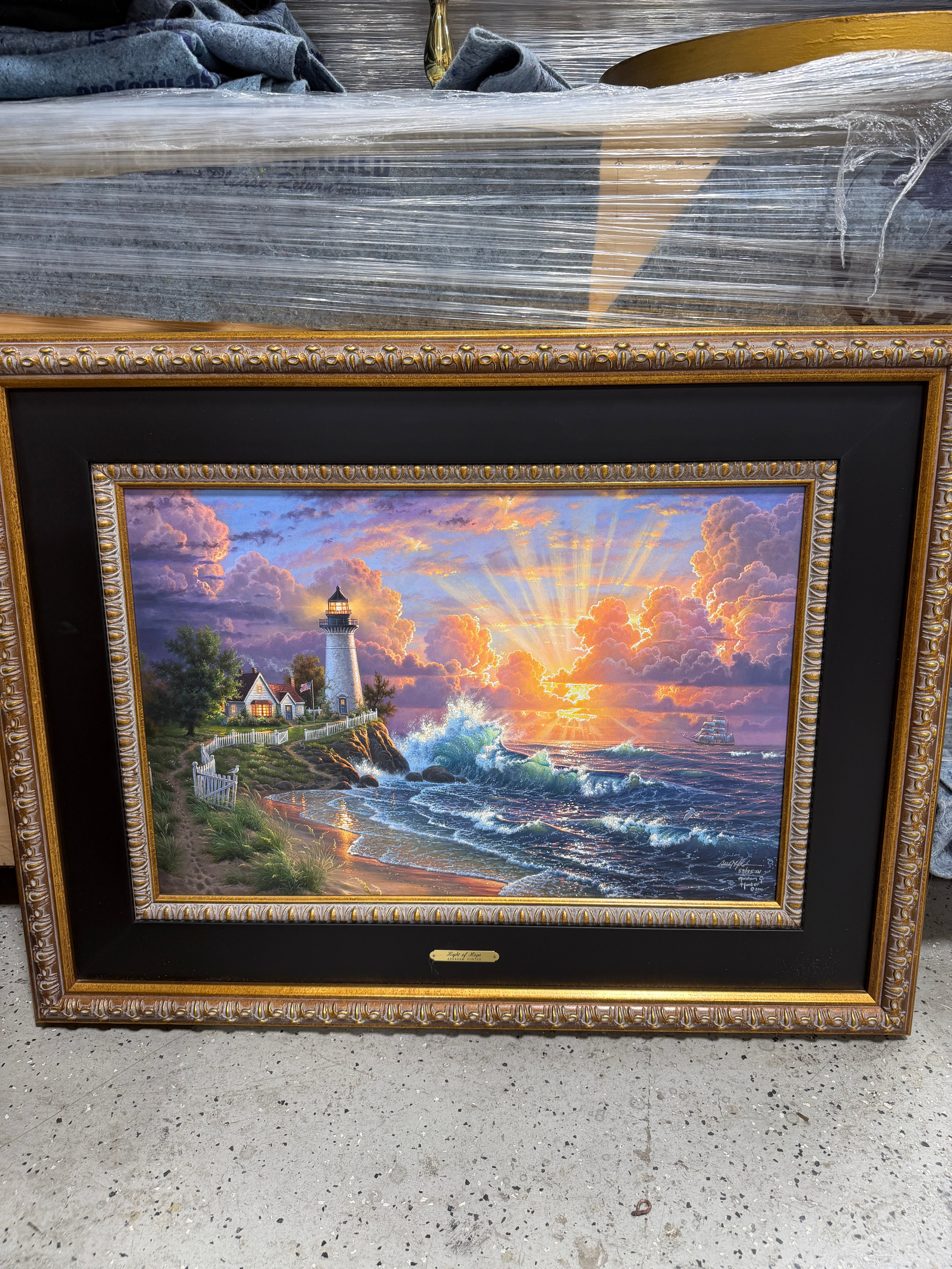 Abraham Hunter Hand Signed and Numbered Limited Edition Canvas Giclee:"Light of Hope"