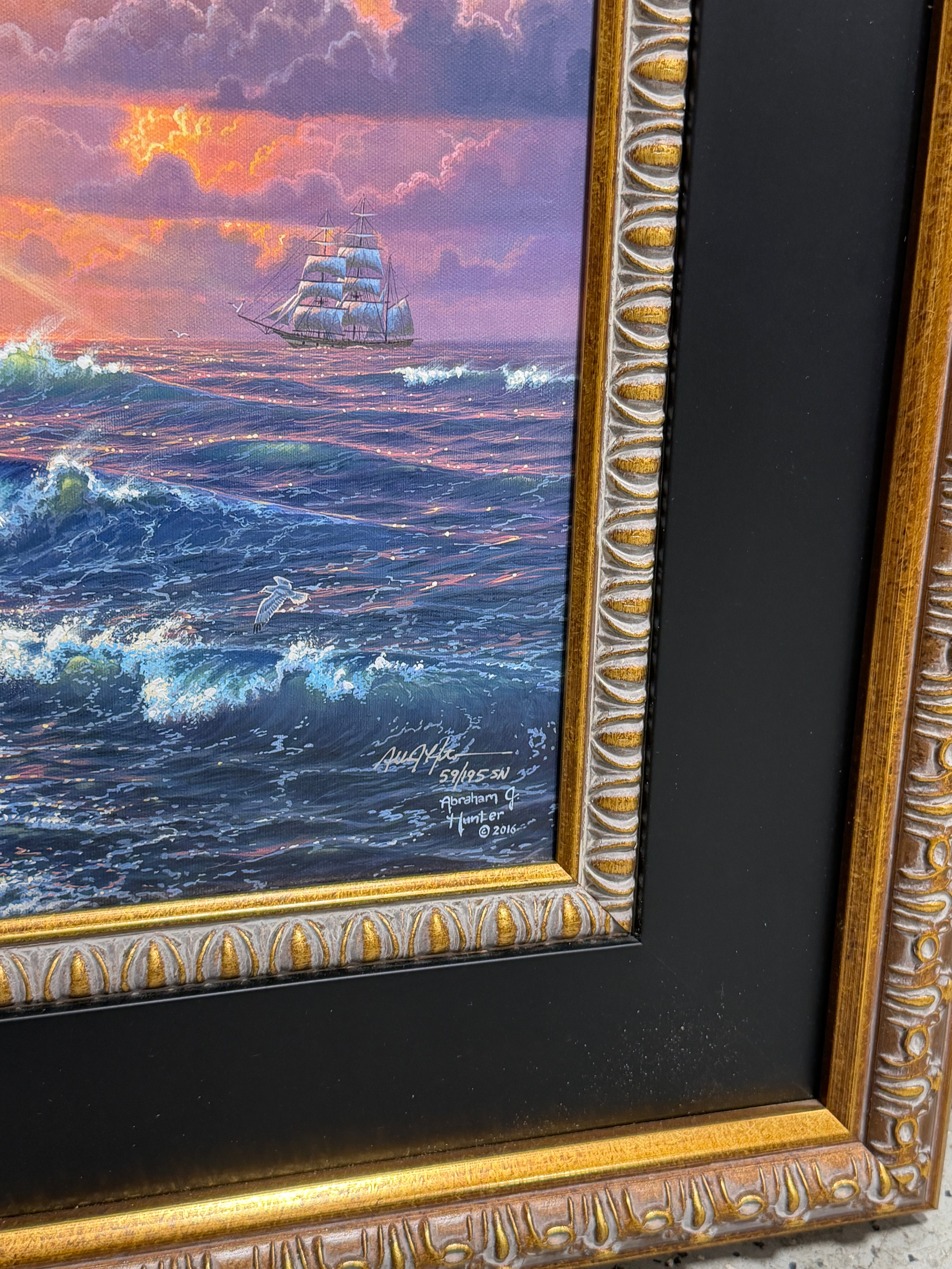 Abraham Hunter Hand Signed and Numbered Limited Edition Canvas Giclee:"Light of Hope"