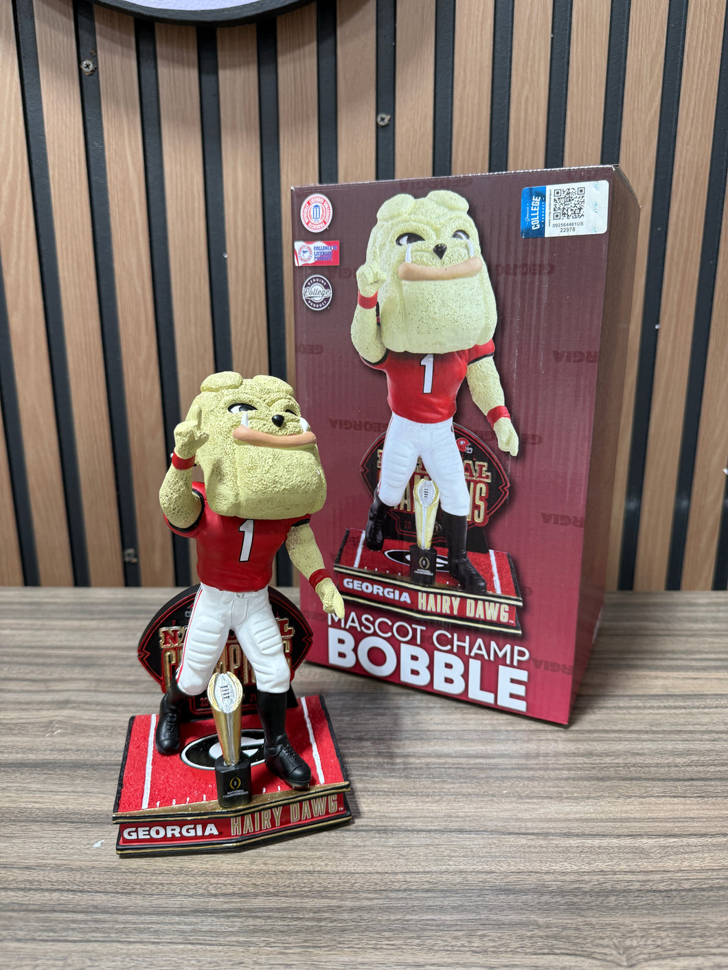 Hairy Dawg Georgia Bulldogs 2021 Football National Champions Mascot Bobblehead