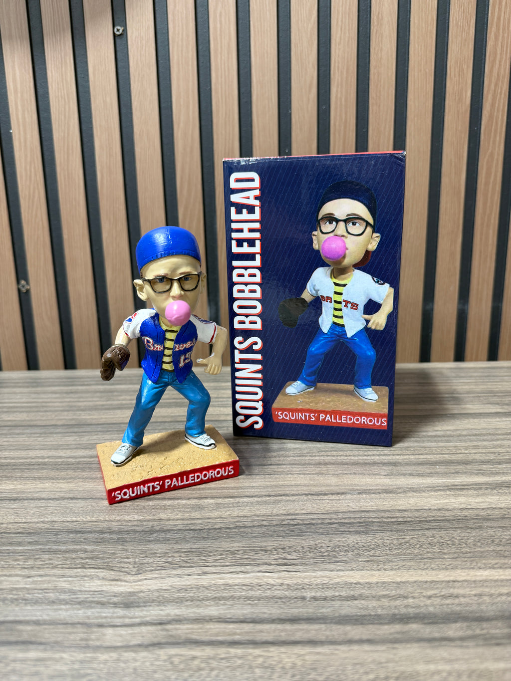 Squints Palledorous The Sandlot Custom Braves Bobblehead