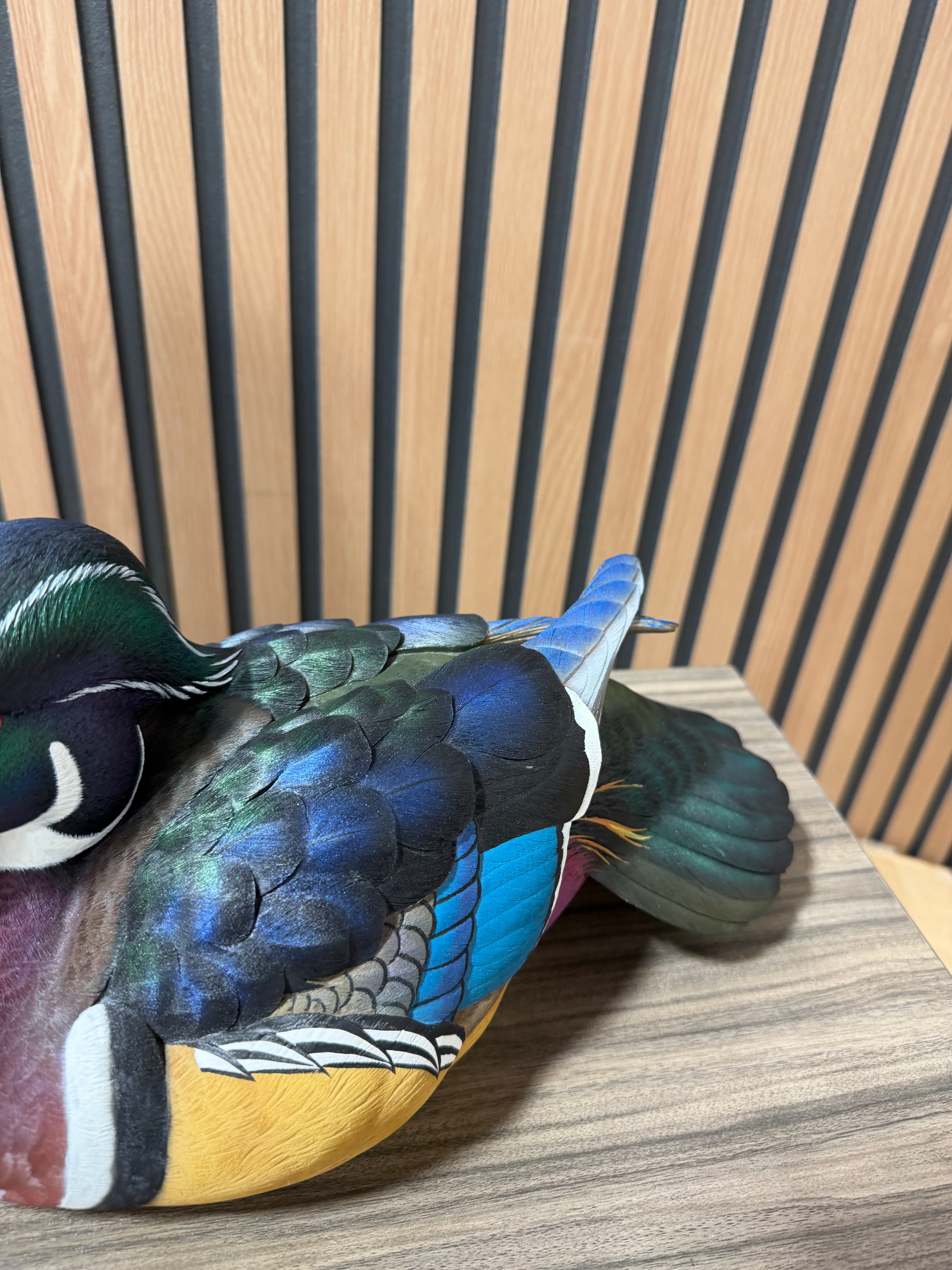 Ducks Unlimited Wood Duck Drake Full Size Decoy by Jett Brunet 2015