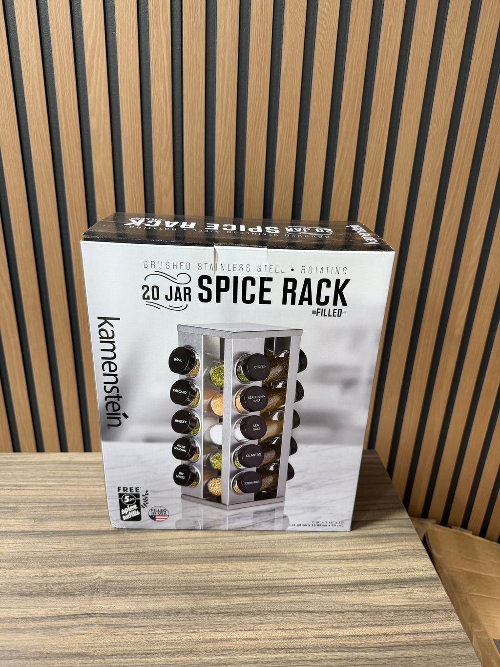 Kamenstein 20 Jar Spice Rack FILLED