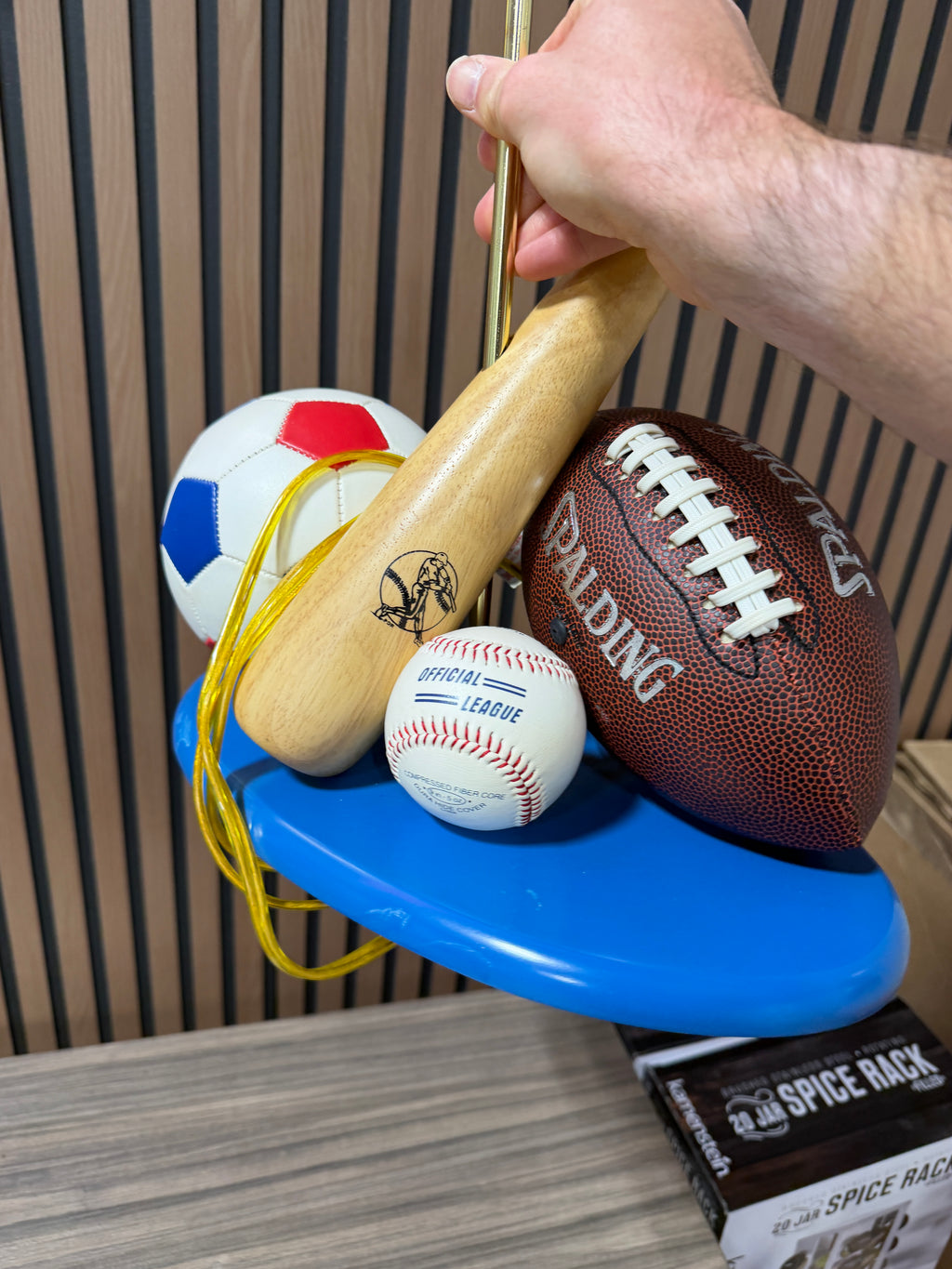 Vintage Spalding Sports Themed Lamp