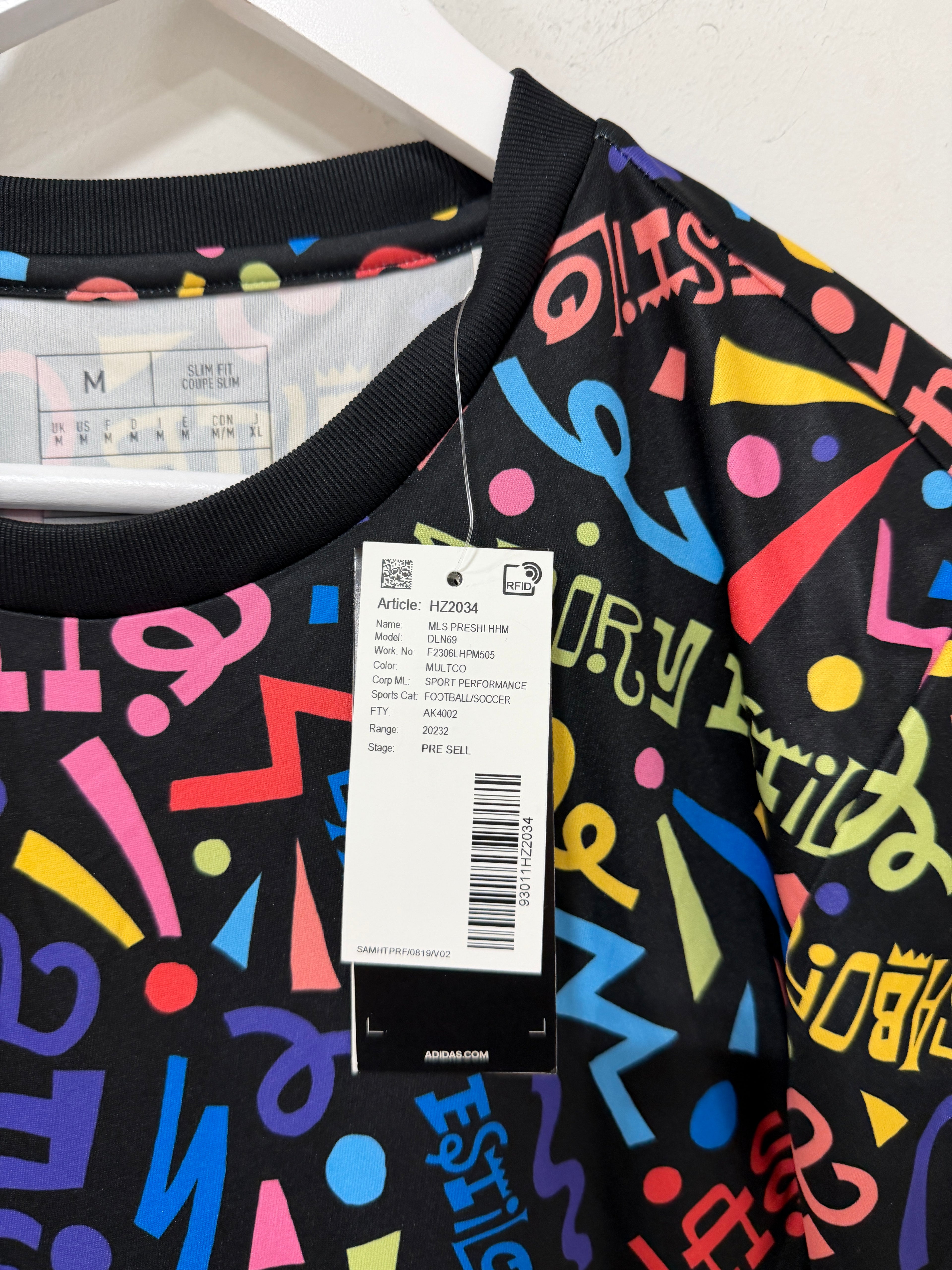 Adidas MLS MLS Blank Pre-Match Hispanic Heritage Jersey Mens Sz M