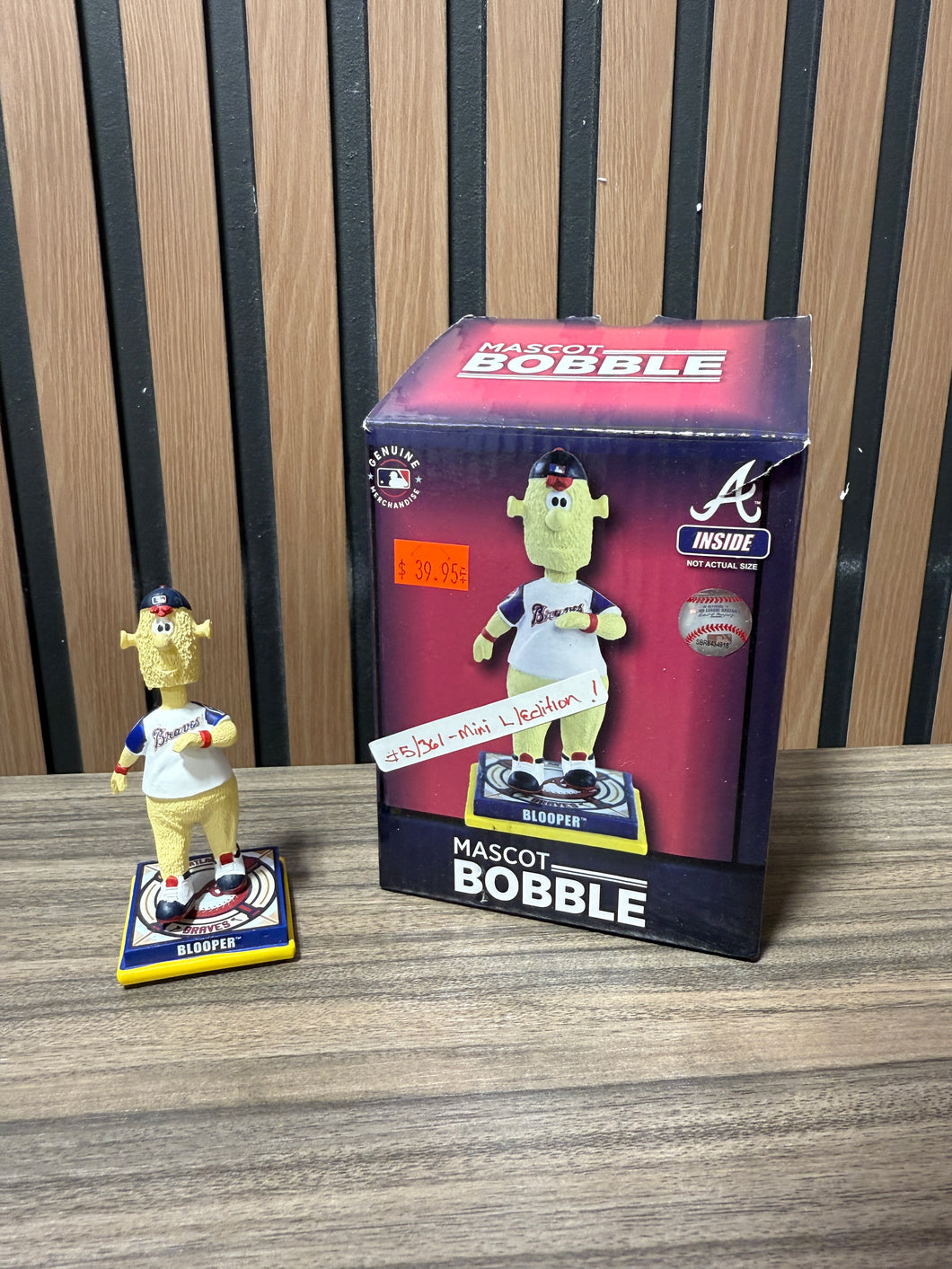 BLOOPER Atlanta Braves Mascot Mini Bobblehead 2022 Limited Edition #d/360 New*