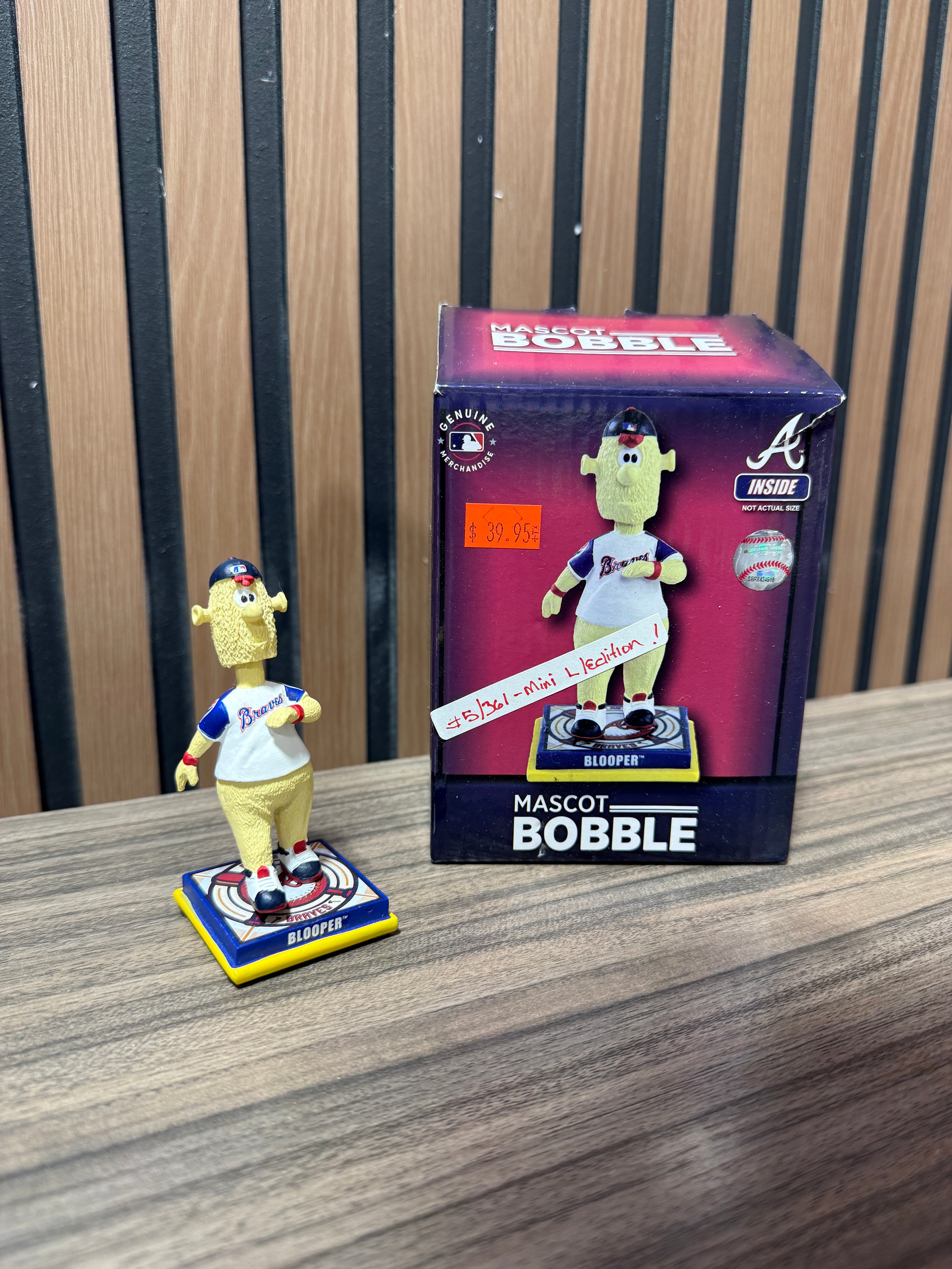 BLOOPER Atlanta Braves Mascot Mini Bobblehead 2022 Limited Edition #d/360 New*