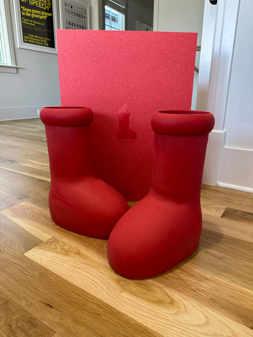 MSCHF Big Red Boot Sz 9