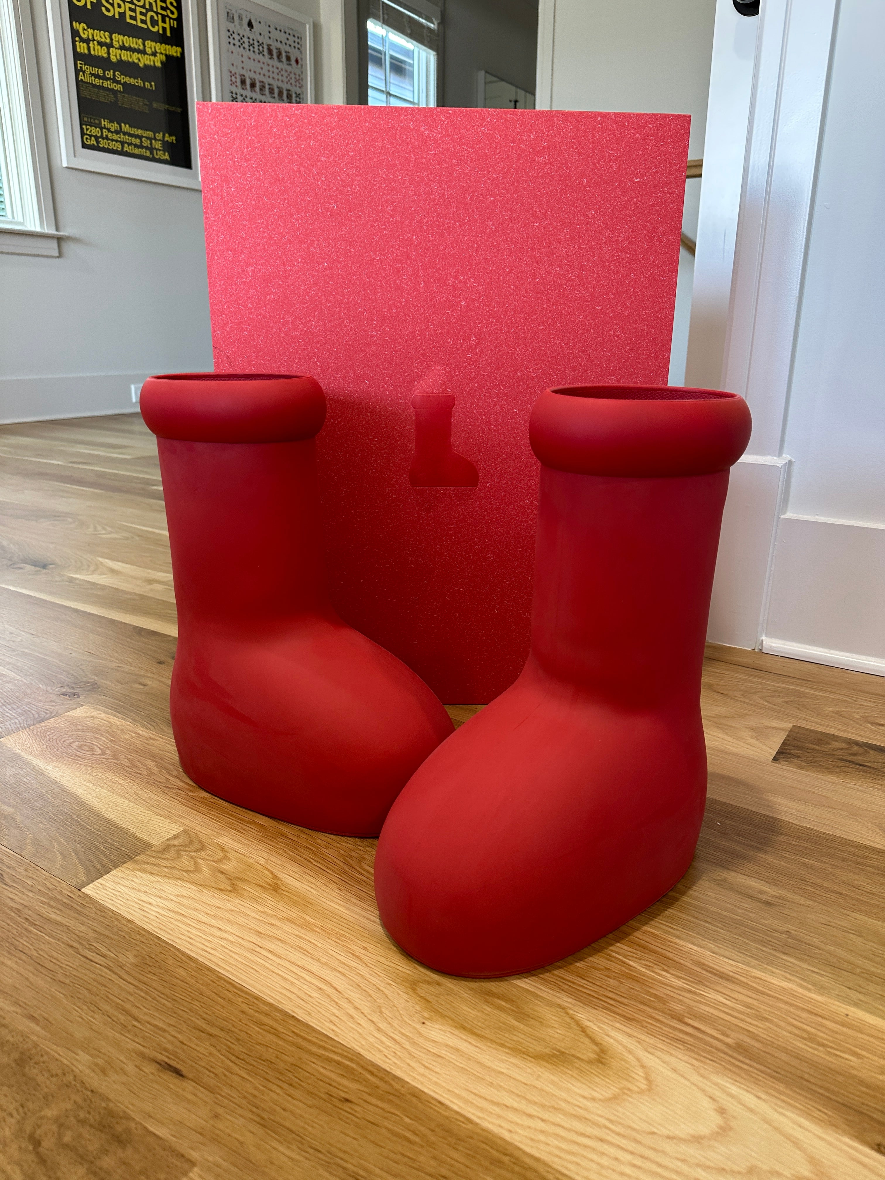 MSCHF Big Red Boot Sz 9