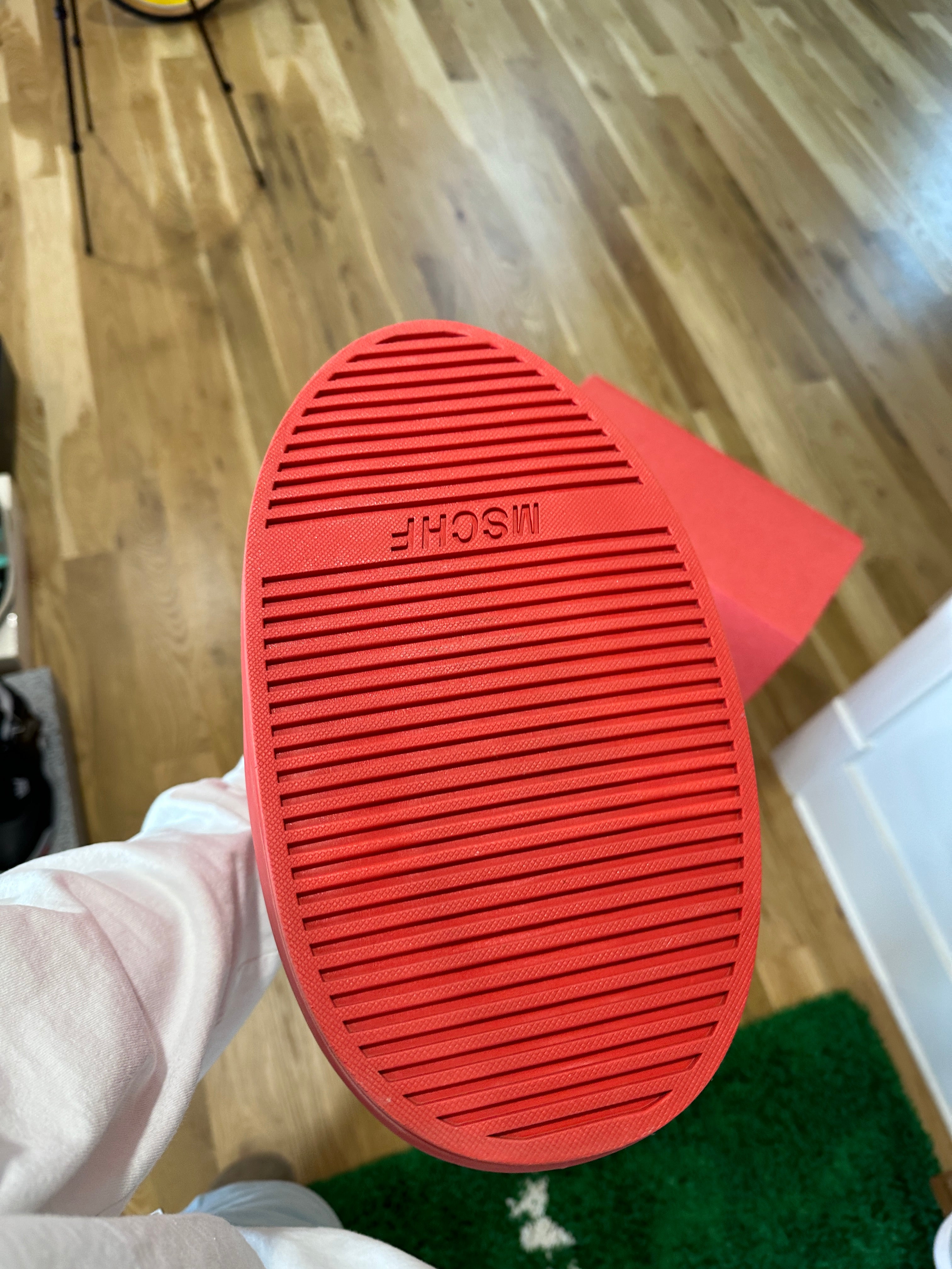 MSCHF Big Red Boot Sz 9