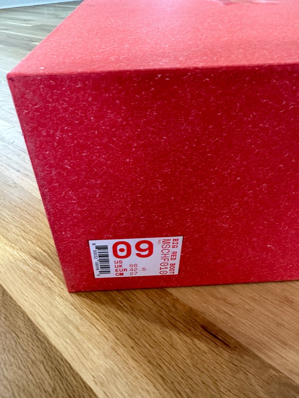 MSCHF Big Red Boot Sz 9