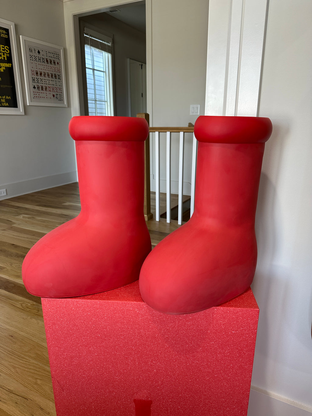 MSCHF Big Red Boot Sz 9
