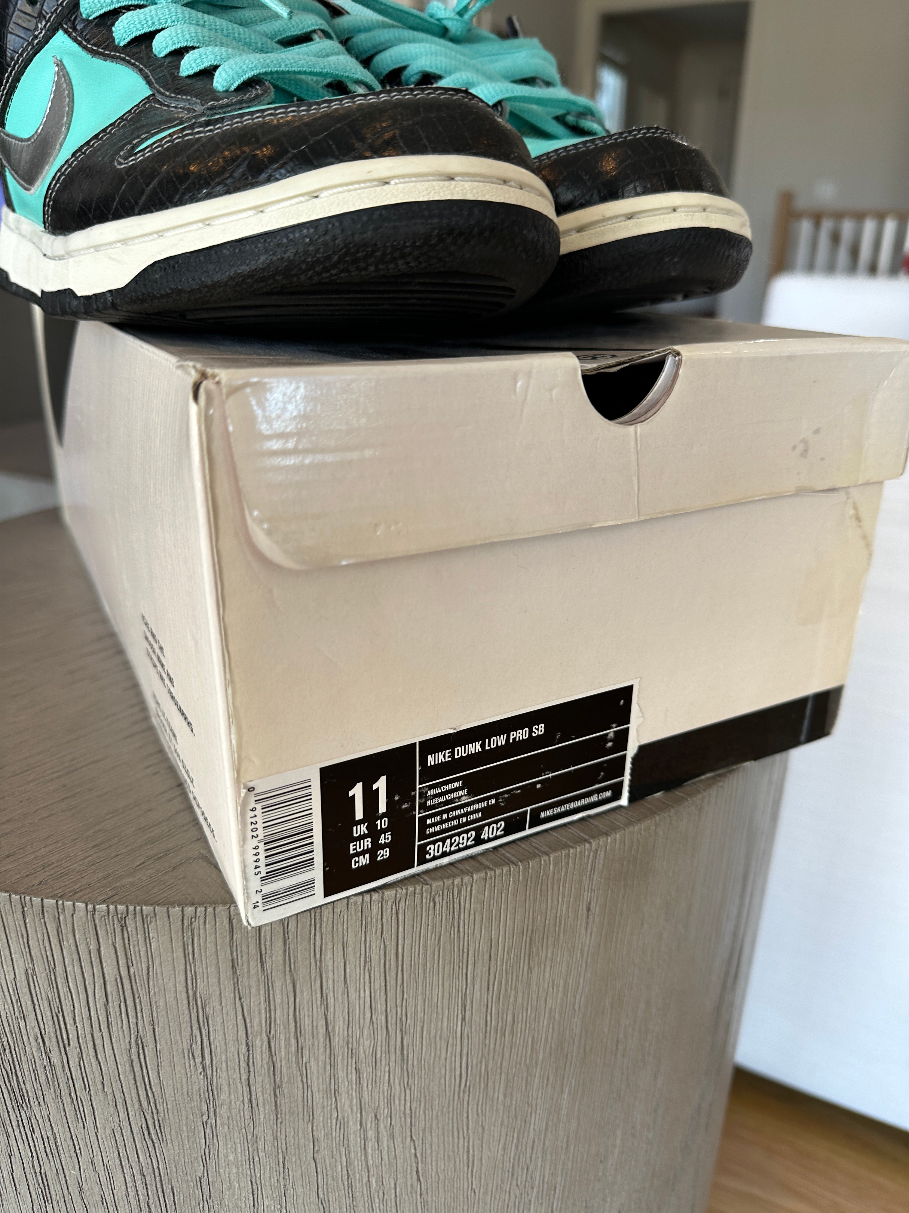 Diamond Supply Co. x Dunk Low Pro SB 'Tiffany' Sz 11