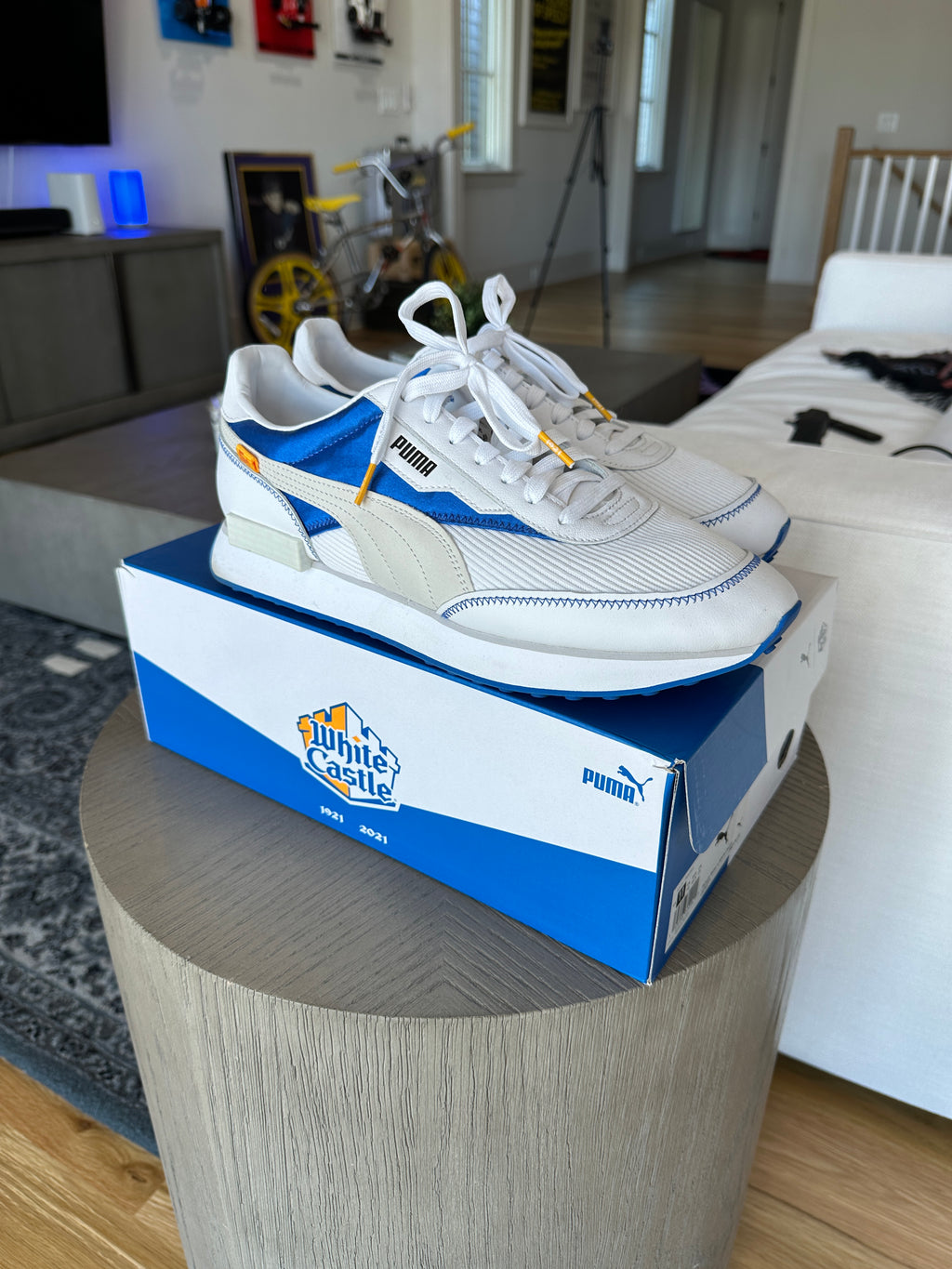 Puma Future Rider White Castle Sz 11