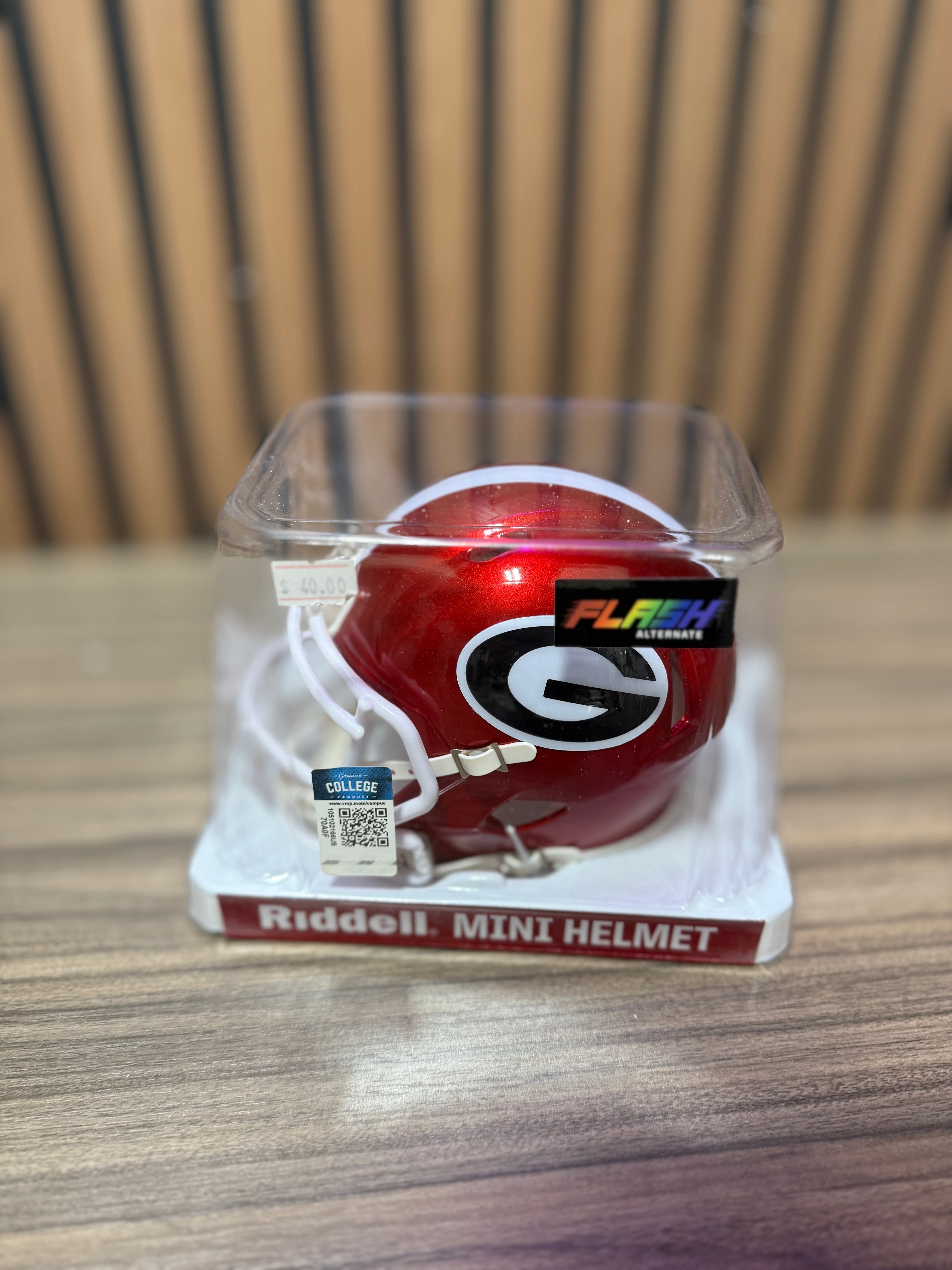 Samuel M’Pemba White Georgia Bulldogs Signed Riddell Speed Mini Helmet