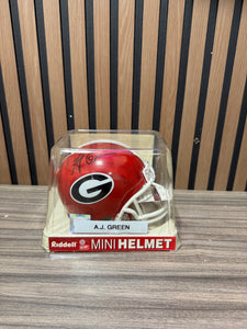 AJ Green Autographed/Signed Georgia Bulldogs Speed Mini Helmet