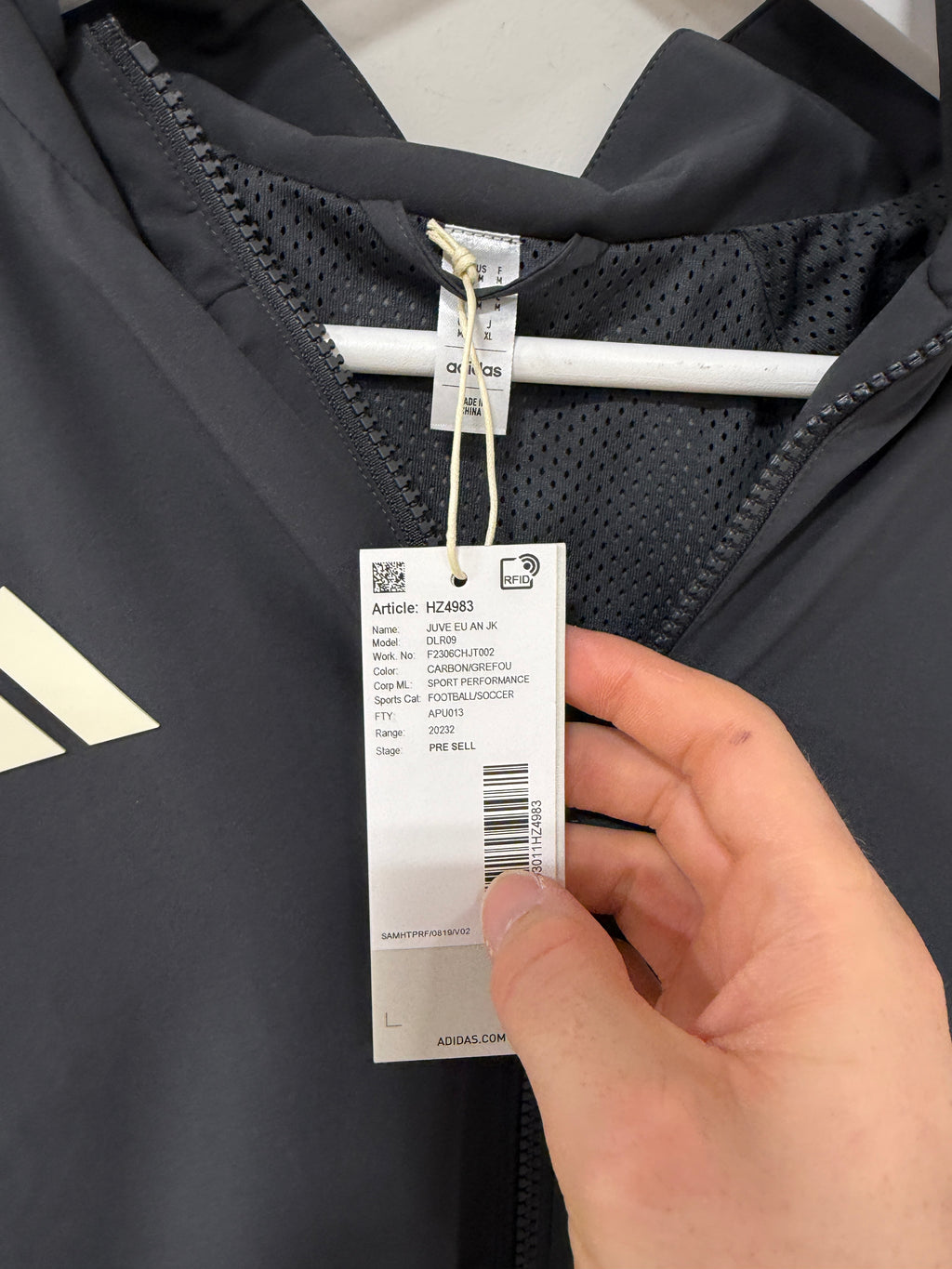 Adidas Juventus Anthem Jacket – Carbon