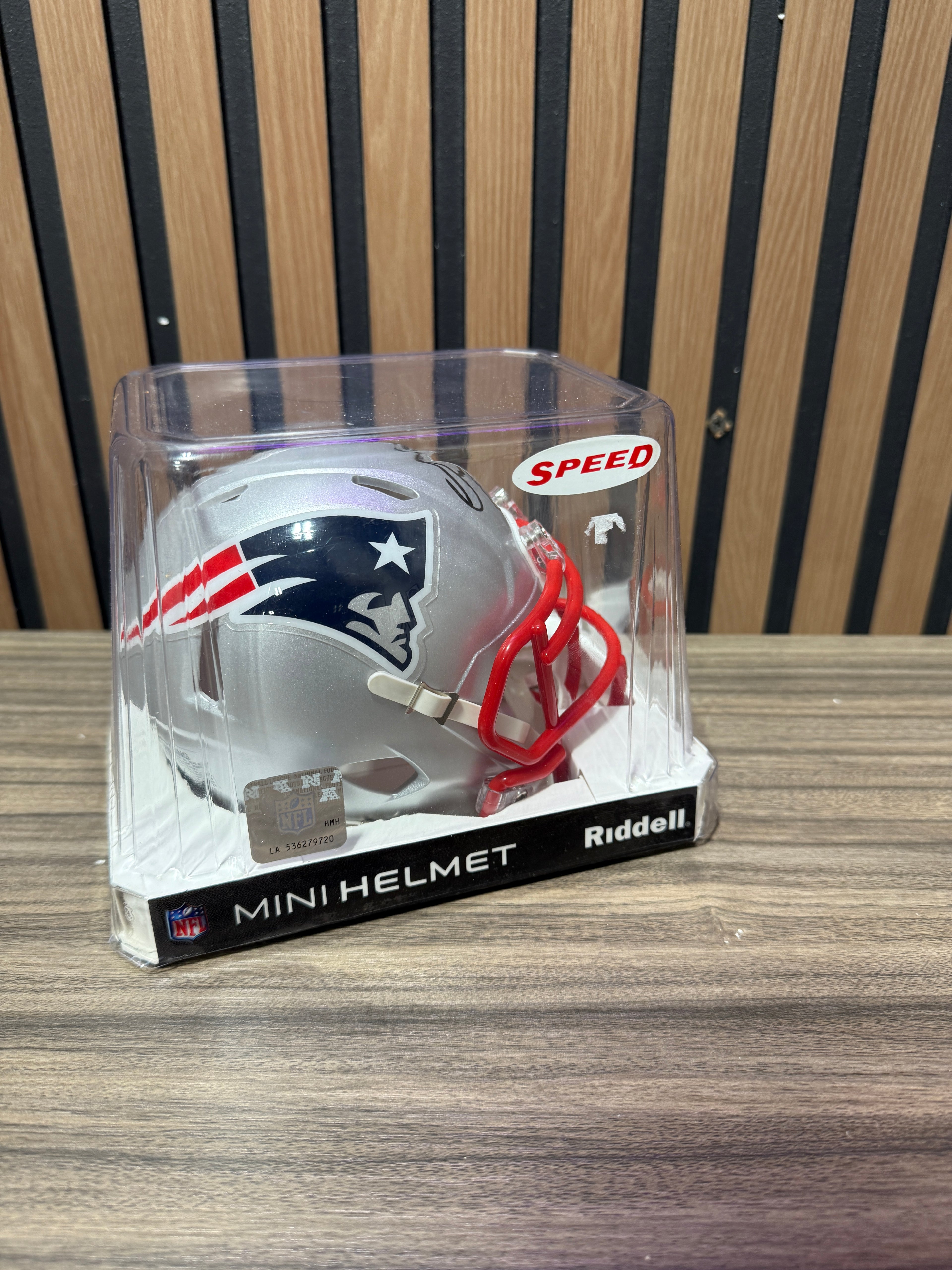 Sony Michel Autographed New England Patriots Mini Helmet