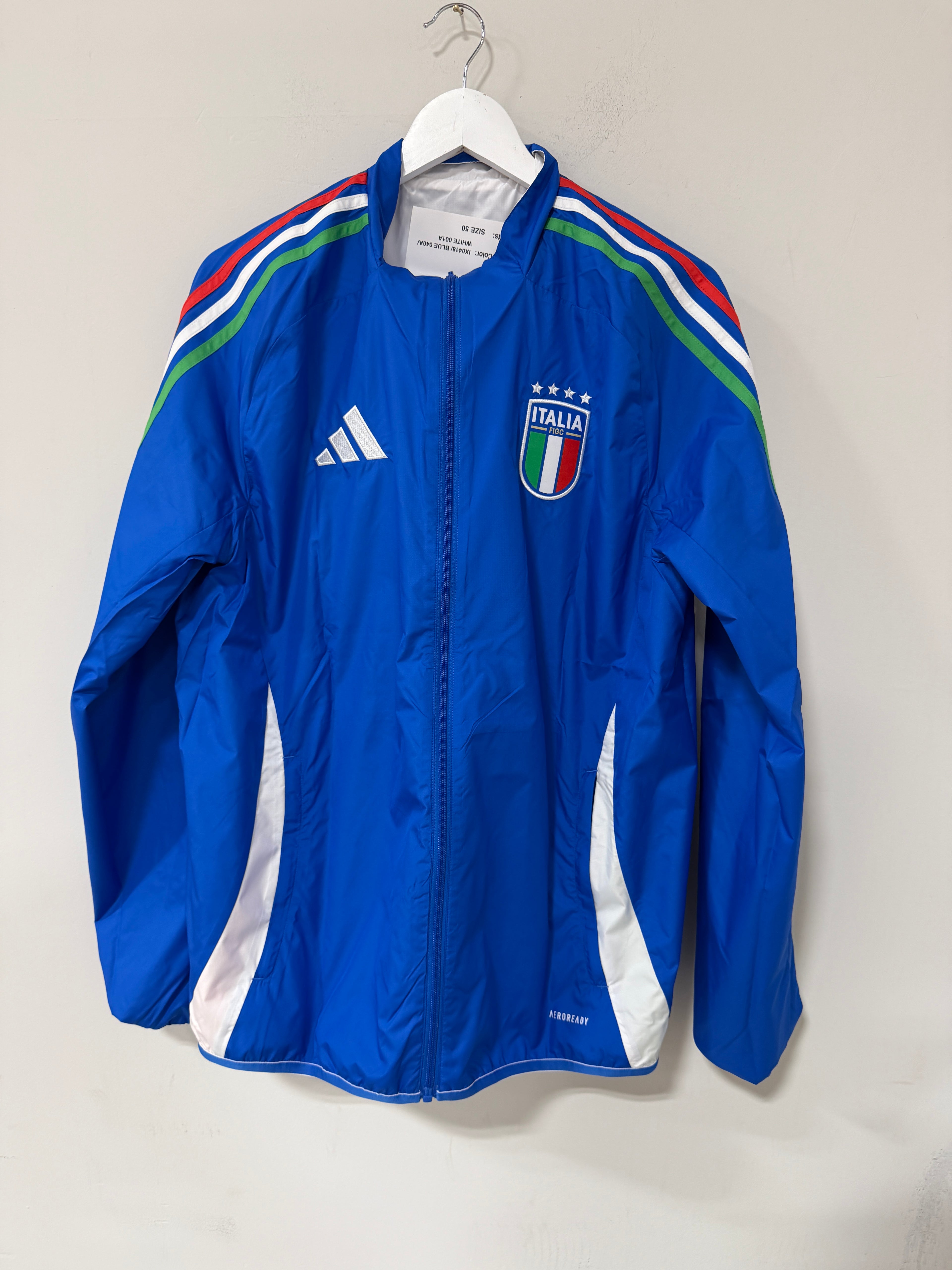 Adidas Italy National Team Anthem Reversible Jacket – Blue/White
