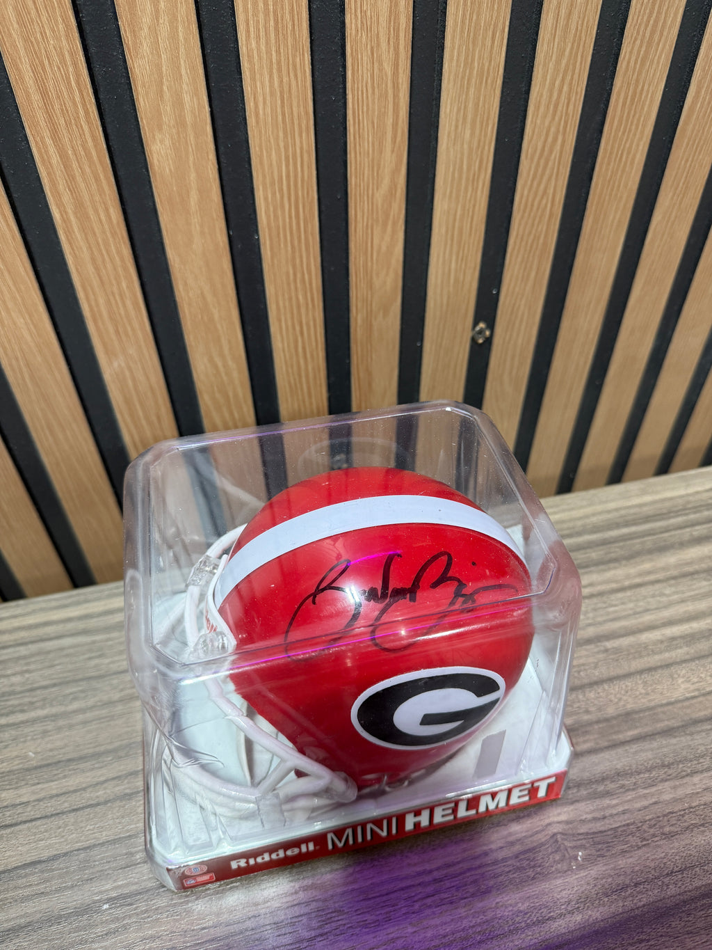 UGA Brandon Boykin Signed Mini helmet