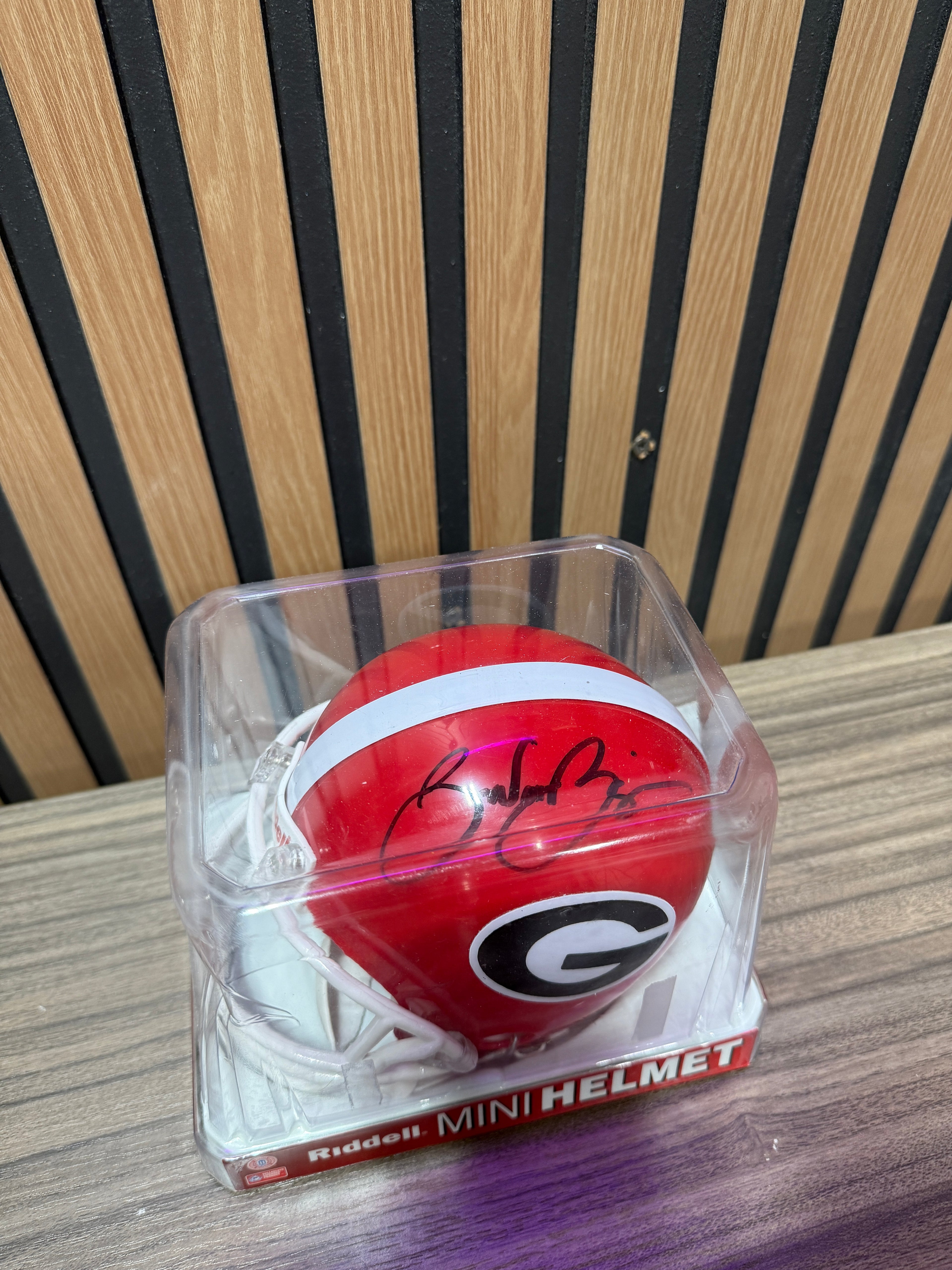 UGA Brandon Boykin Signed Mini helmet