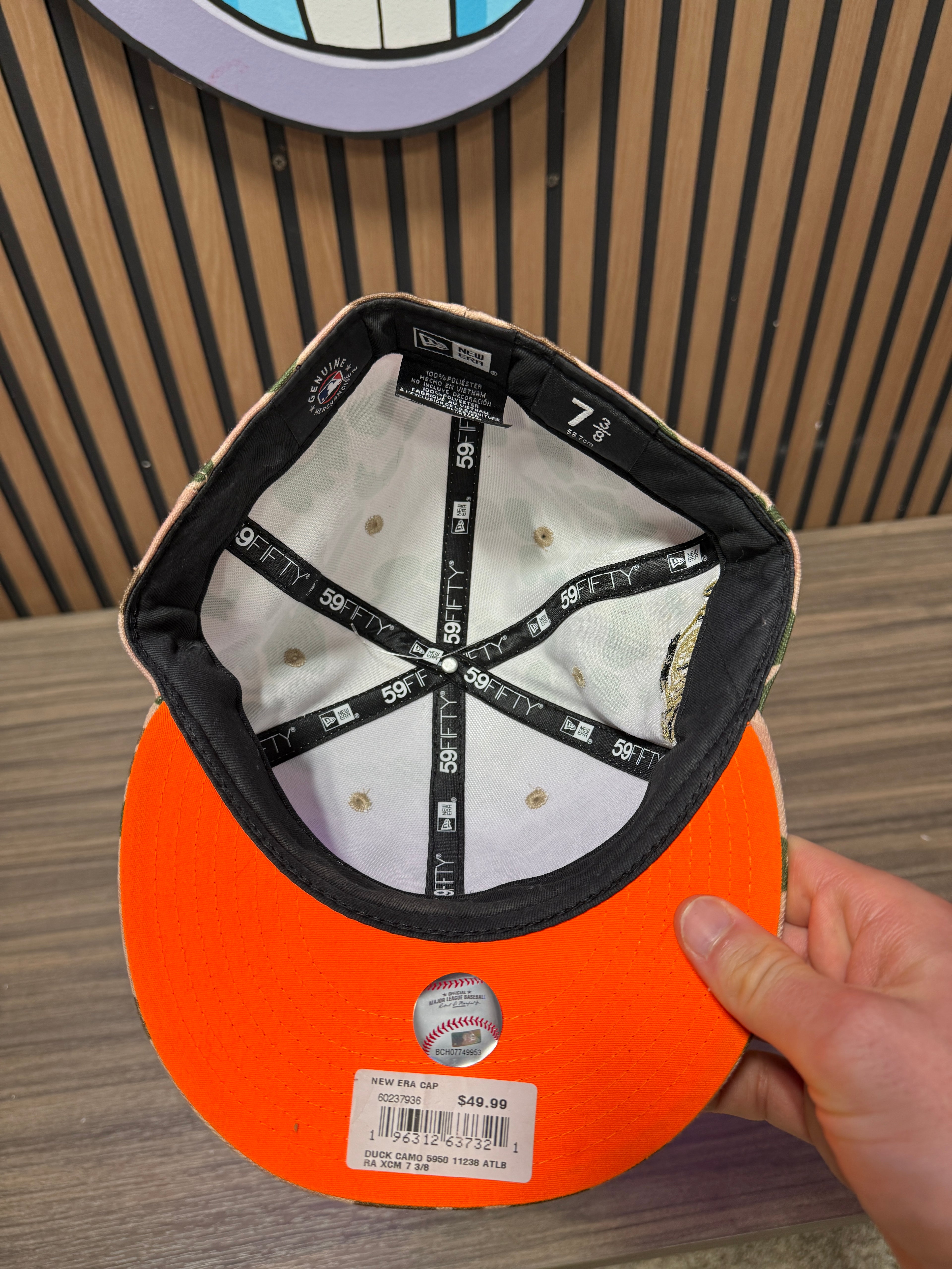 Atlanta Braves Camo 7 3/8 Hat