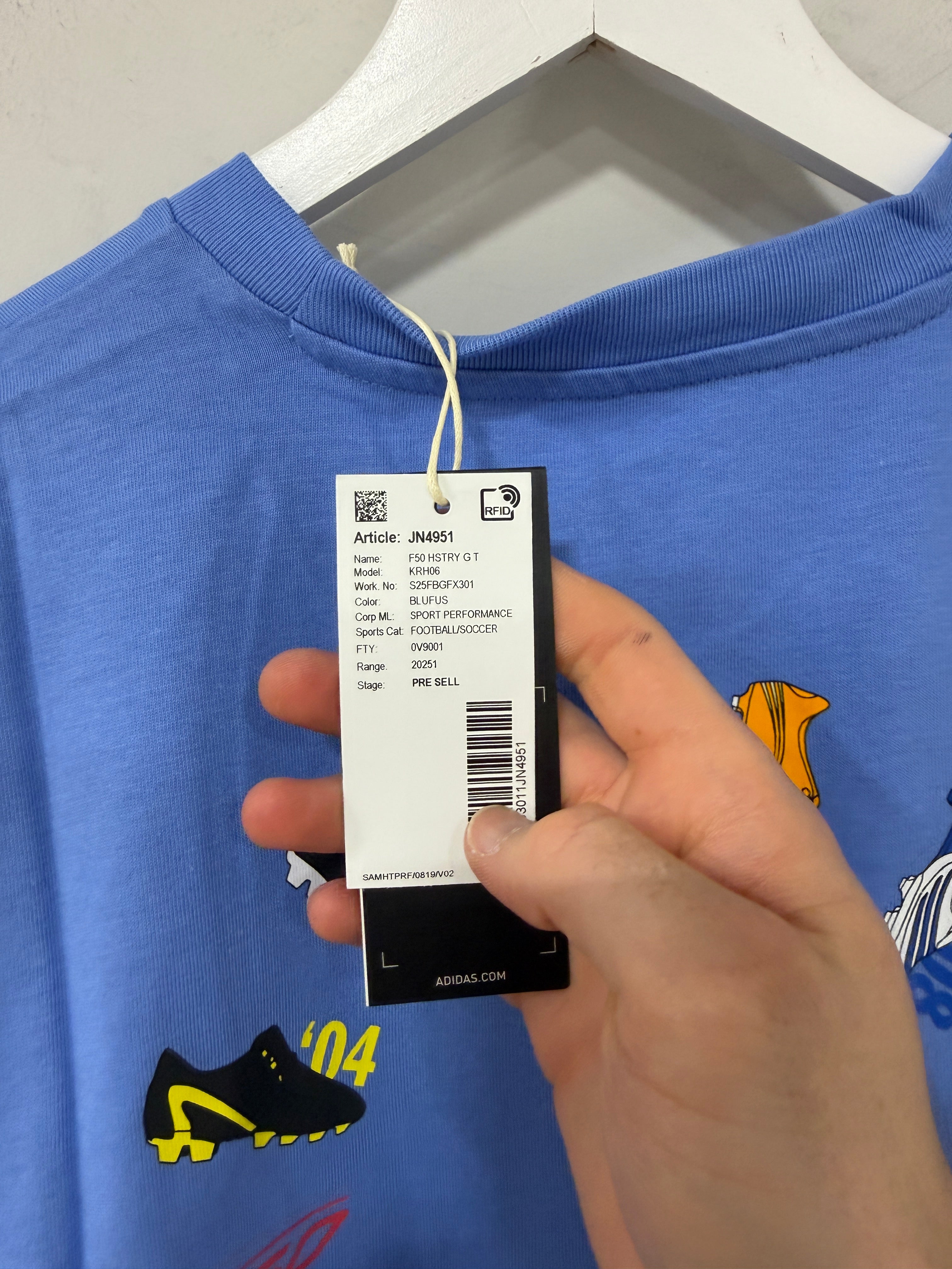 adidas F50 History Graphic Tee – Blue Fusion