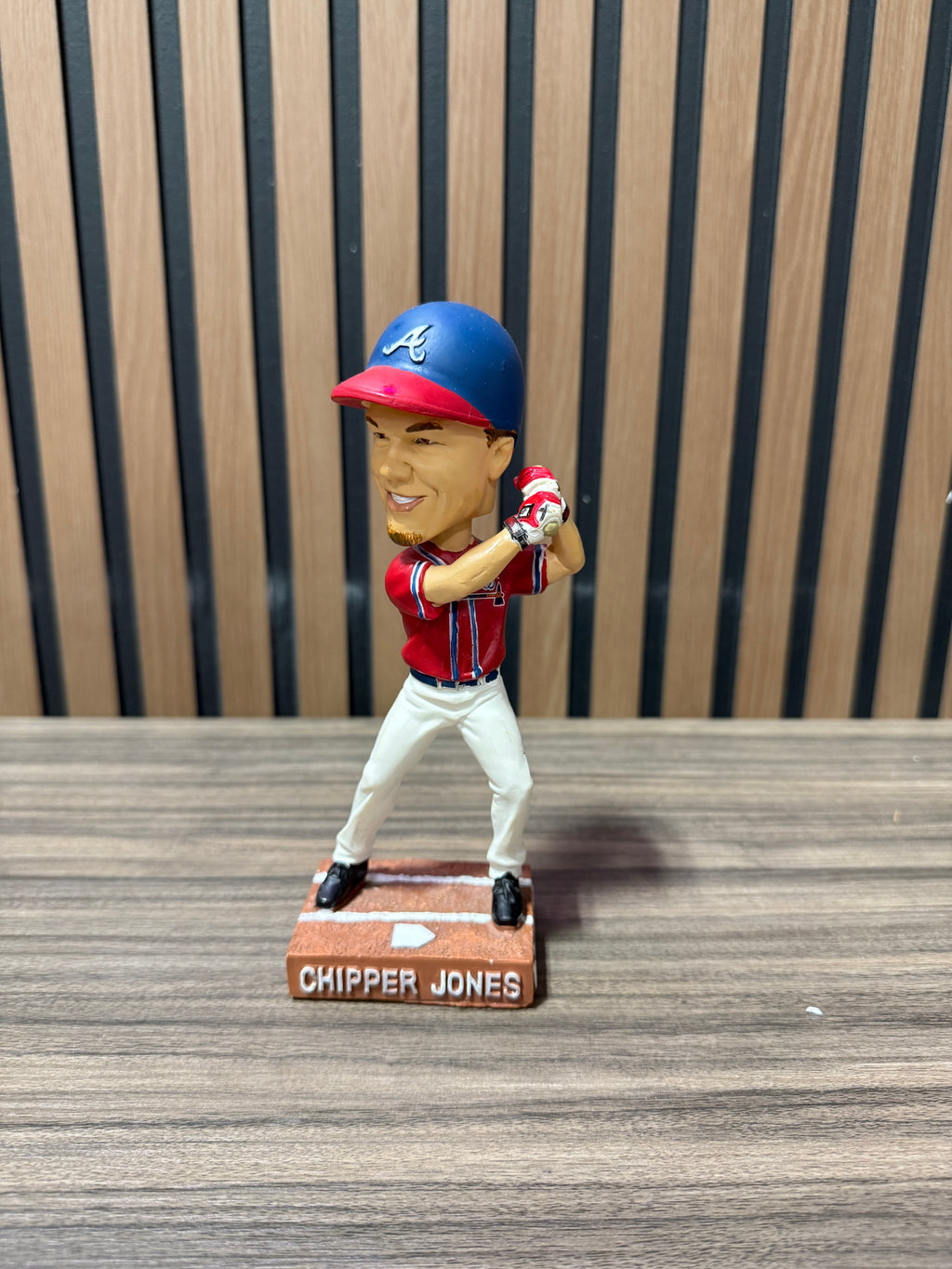 chipper Jones Braves Bobblehead No Bat