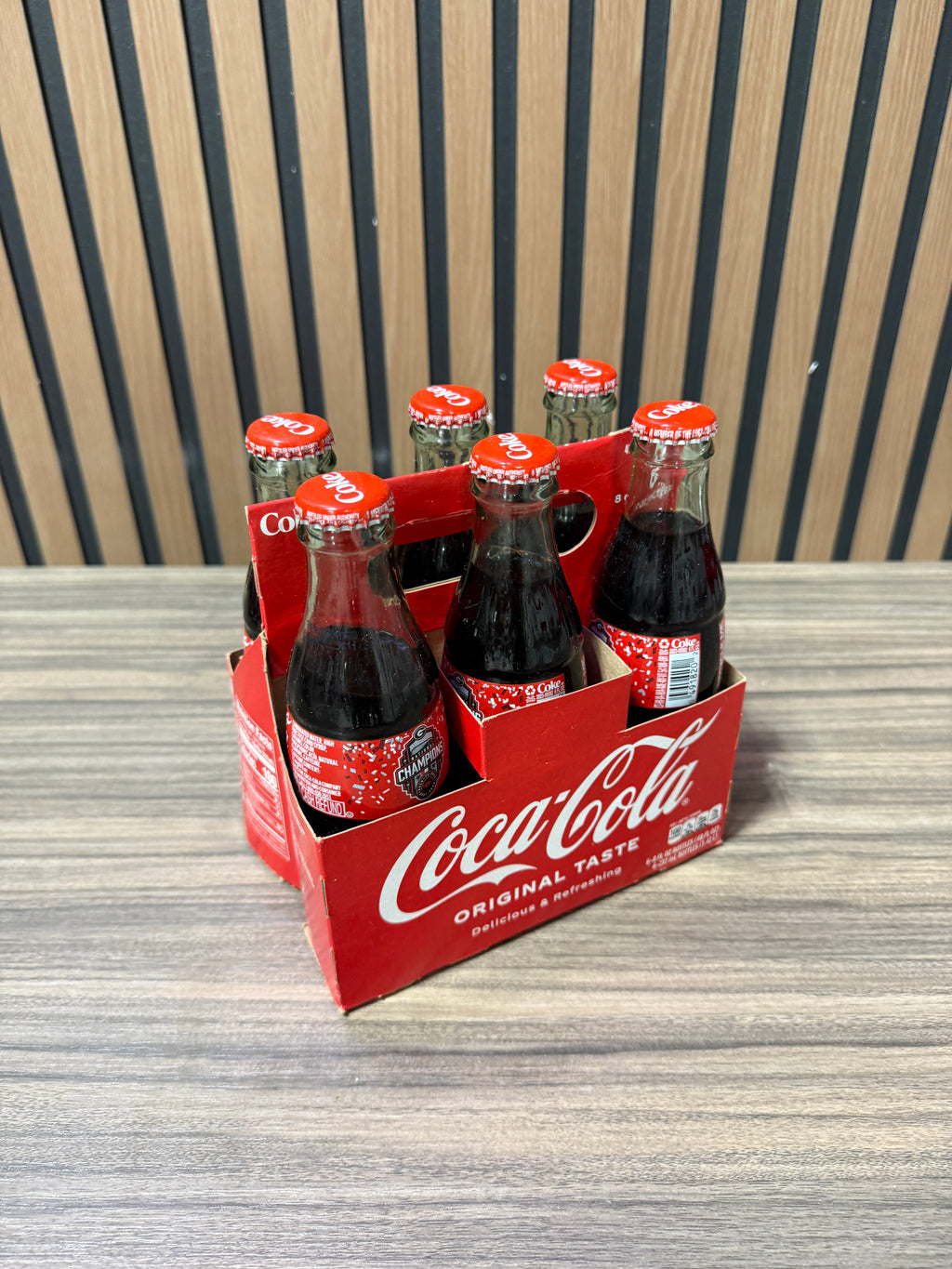 Georgia Bulldogs 2021 UGA National Championship Coca-Cola Glass 6 Pack Collector