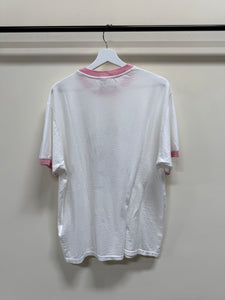 545 T-Shirt White/Pink Sz M