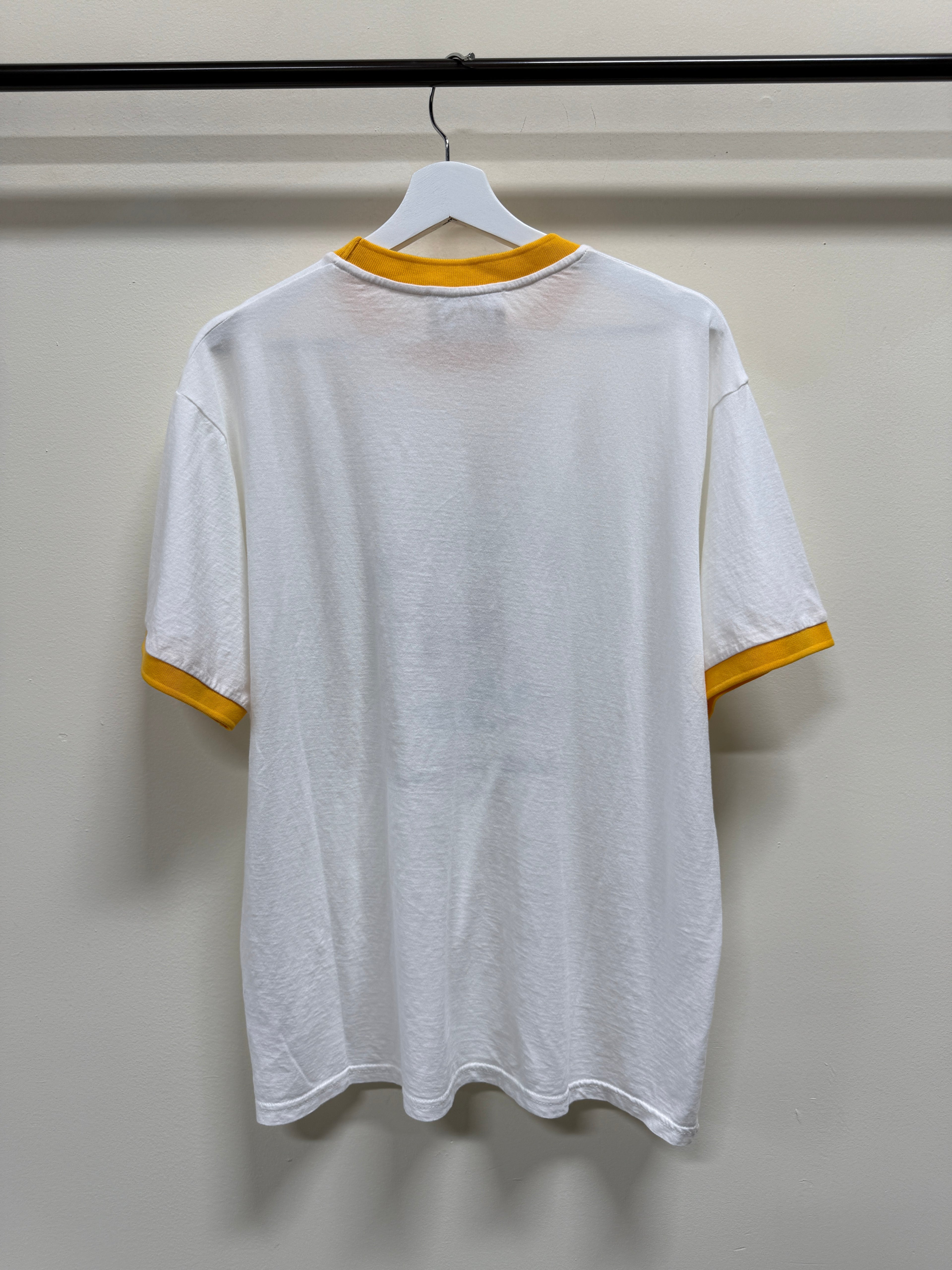 545 T-Shirt White/Yellow Sz M