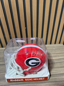 KEITH MARSHALL HAND SIGNED GEORGIA BULLDOGS MINI HELMET
