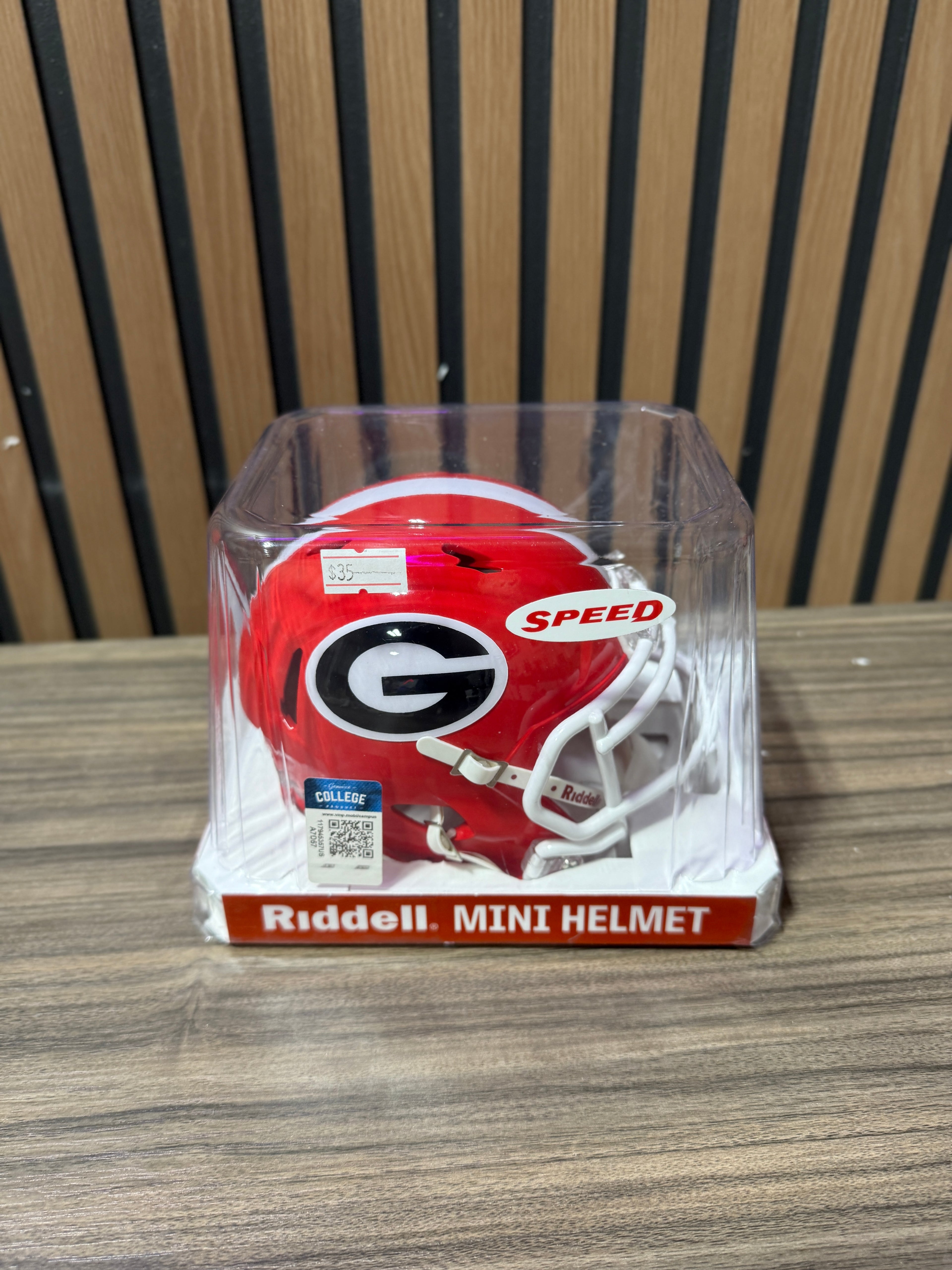 KEITH MARSHALL HAND SIGNED GEORGIA BULLDOGS MINI HELMET