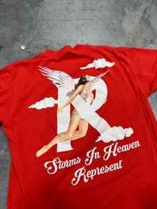 Represent Storms In Heaven White Shirt Sz L