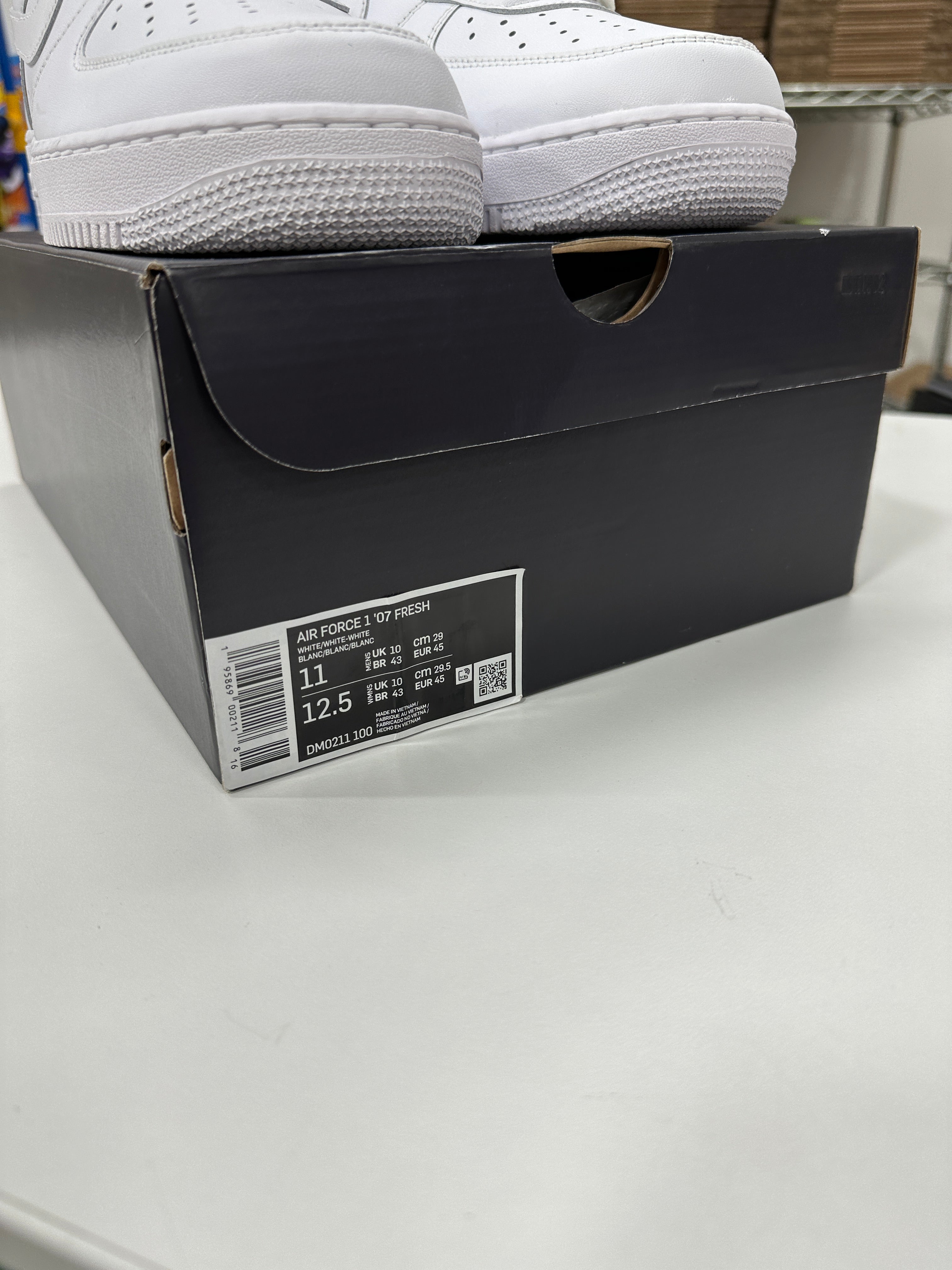 White Air Force 1 Size 11