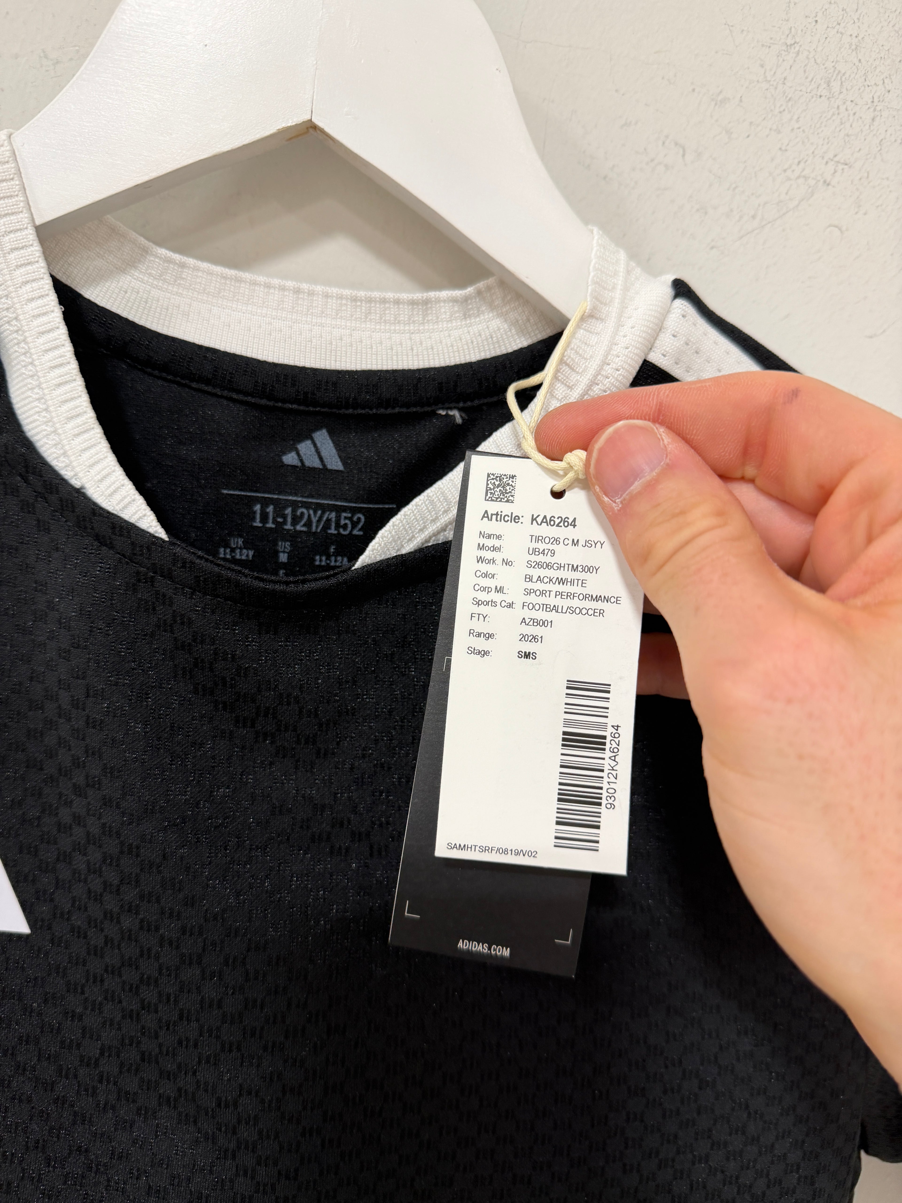 adidas Tiro 26 Competition Match Day Jersey Black