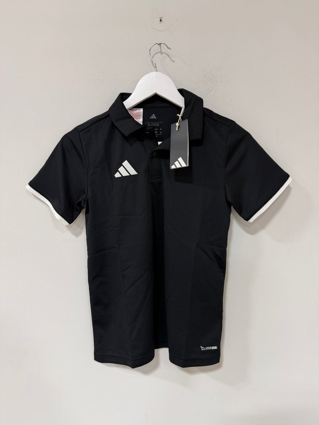Adidas Entrada 26 Polo Youth – Black/White