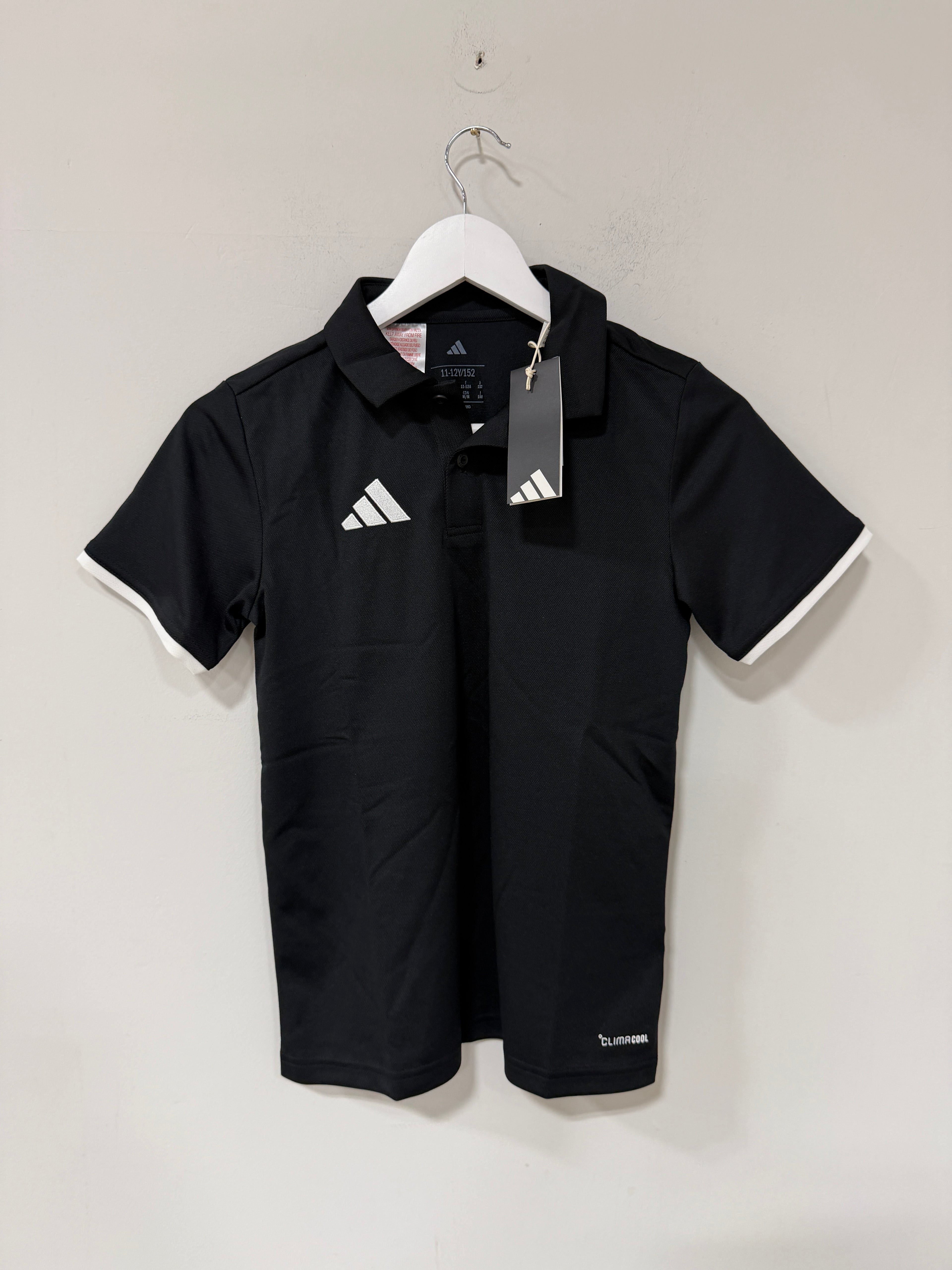 Adidas Entrada 26 Polo Youth – Black/White