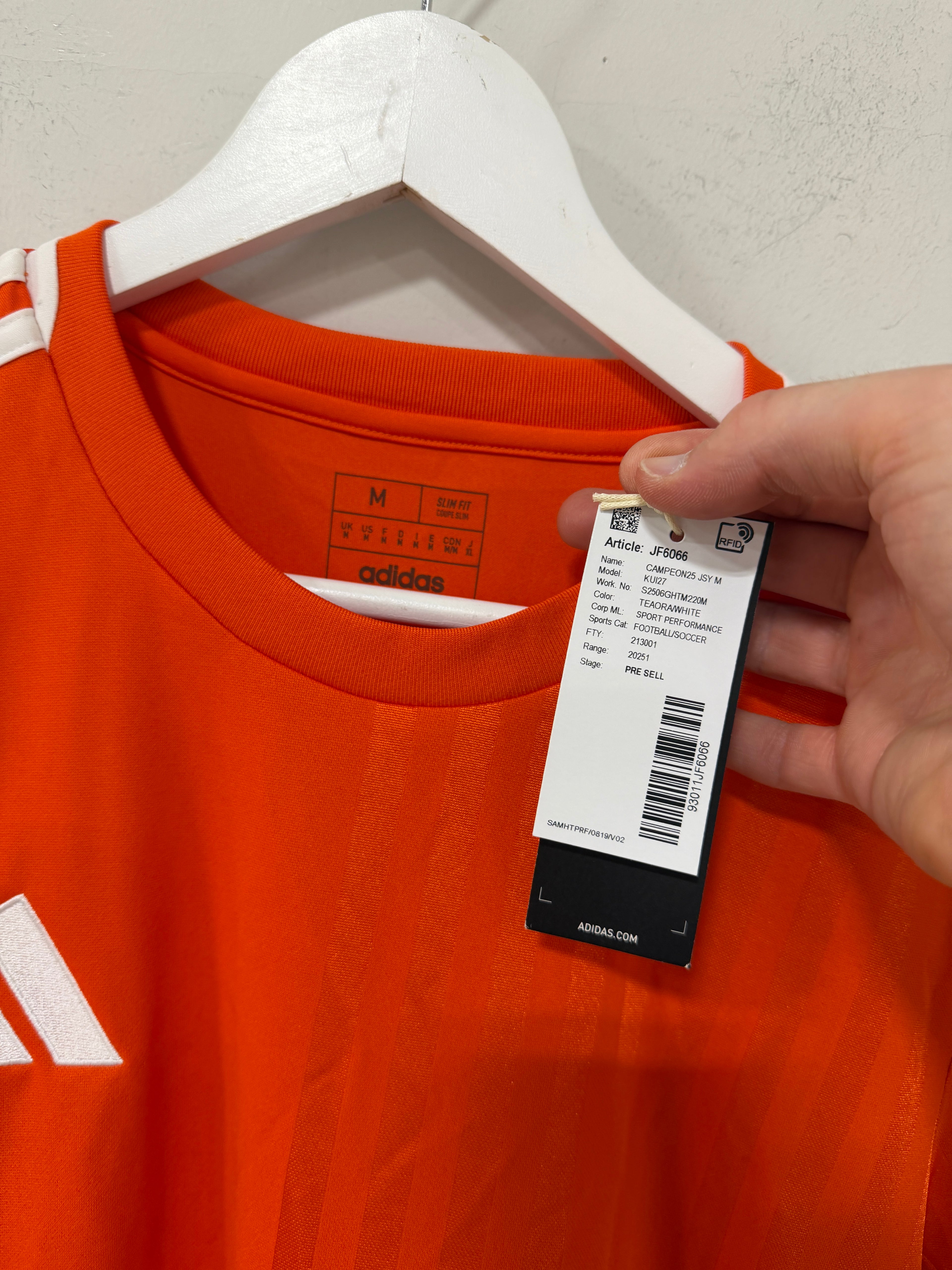 adidas Campeon 25 Jersey - Orange Mens