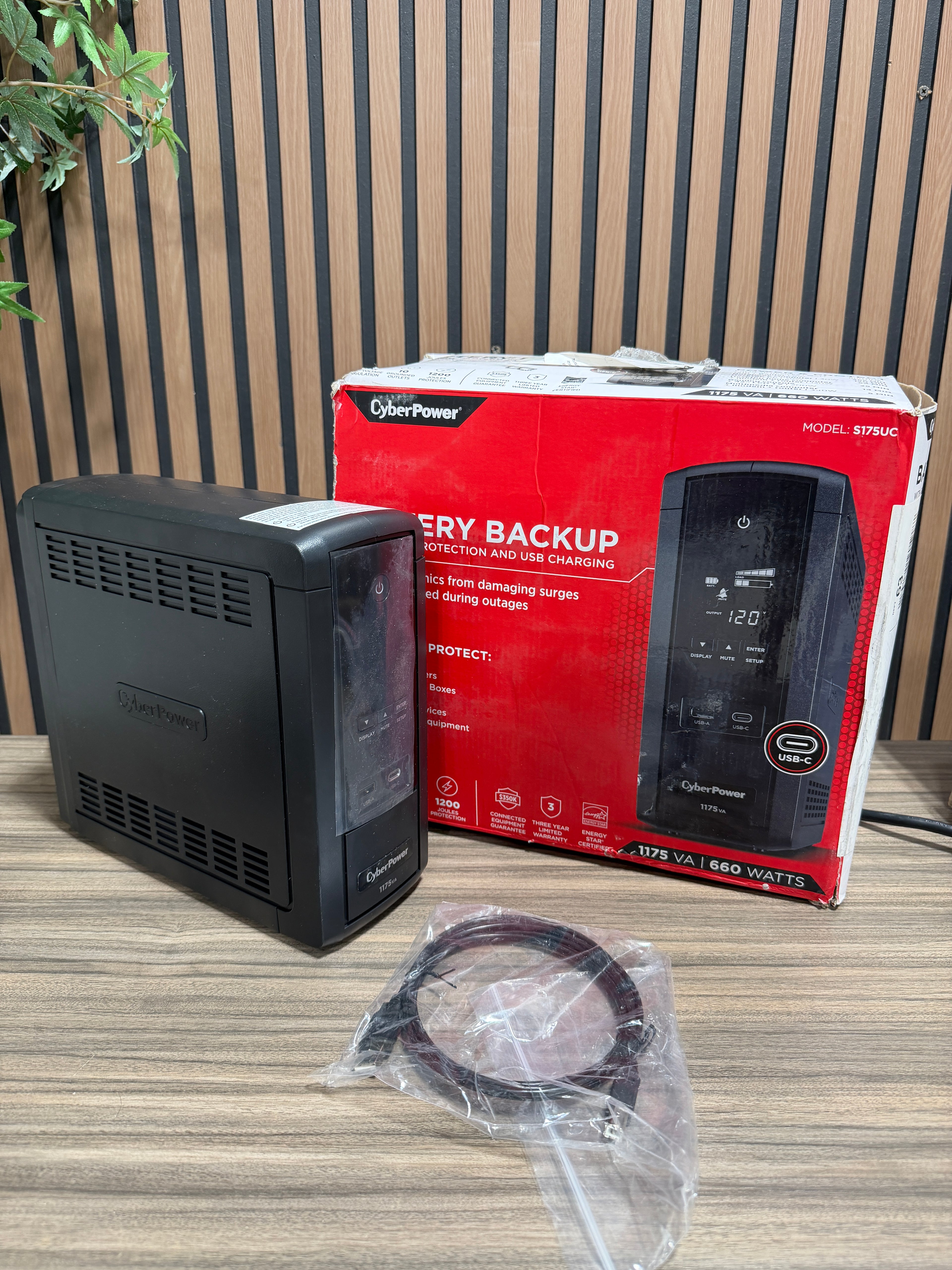 CyberPower S175UC 1175VA Battery Backup with Surge Protection