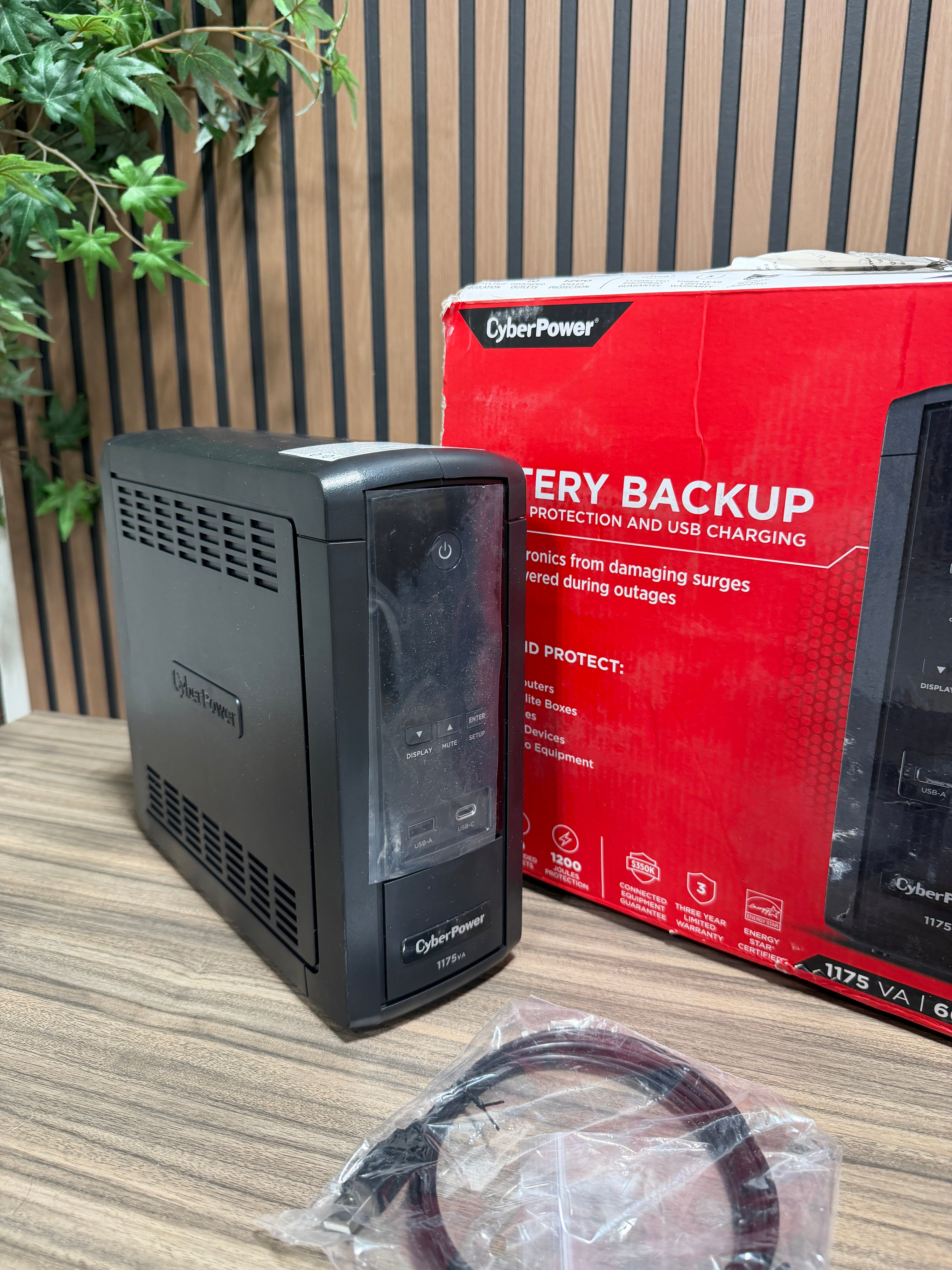 CyberPower S175UC 1175VA Battery Backup with Surge Protection