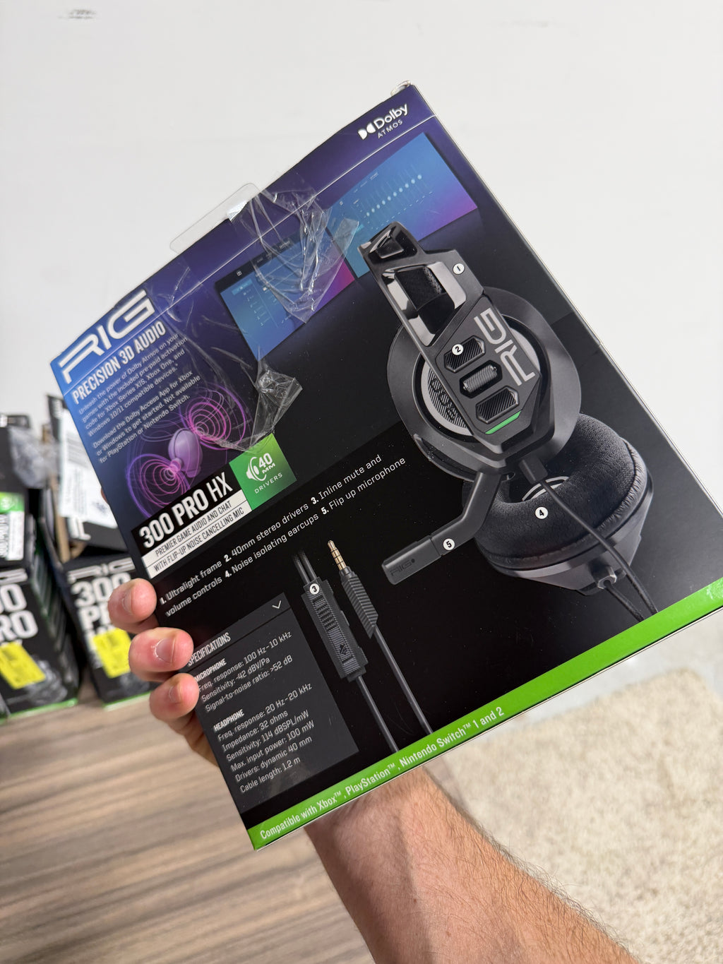 RIG 300 PRO HX Xbox Gaming Headset - Series X|S, Xbox One, PS5, PS4, PlayStation, Nintendo Switch, Mobile & Laptop with 3.5mm