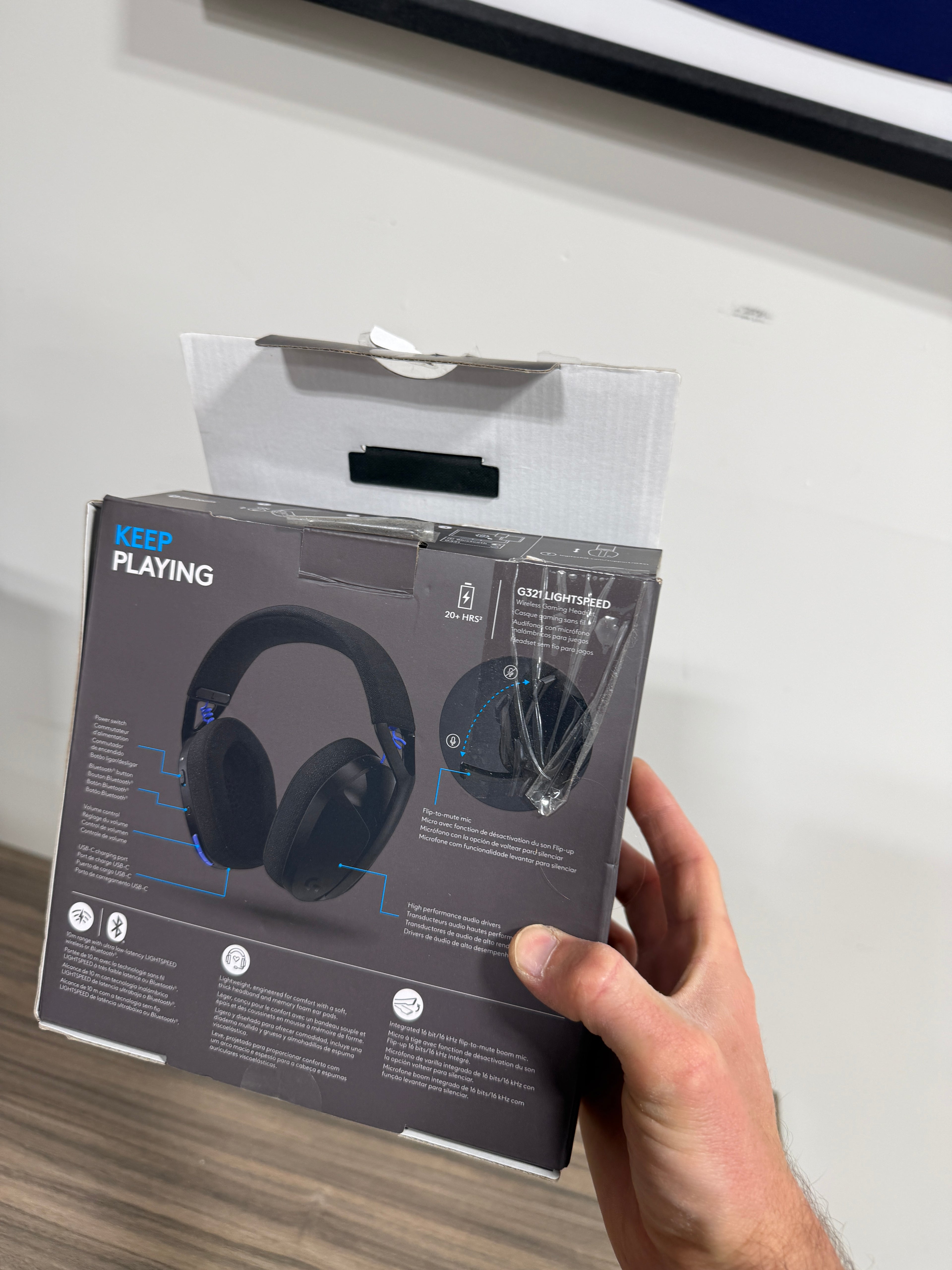 Logitech G435 LIGHTSPEED Wireless Bluetooth Gaming Headset - Lightweight - Black